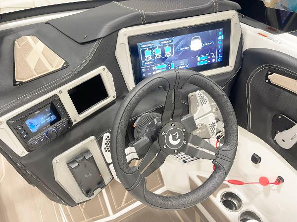 2025 Centurion NV213 dashboard with touchscreen and modern controls.