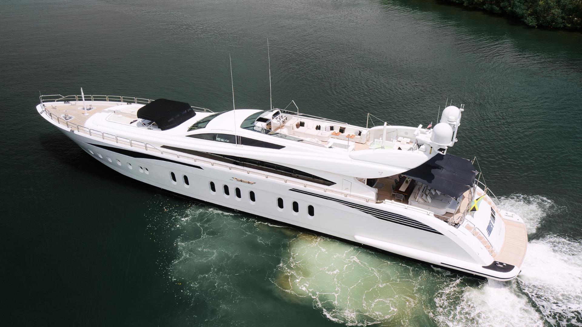 Luxurious 2010 Arno Leopard 46 yacht cruising on calm waters.