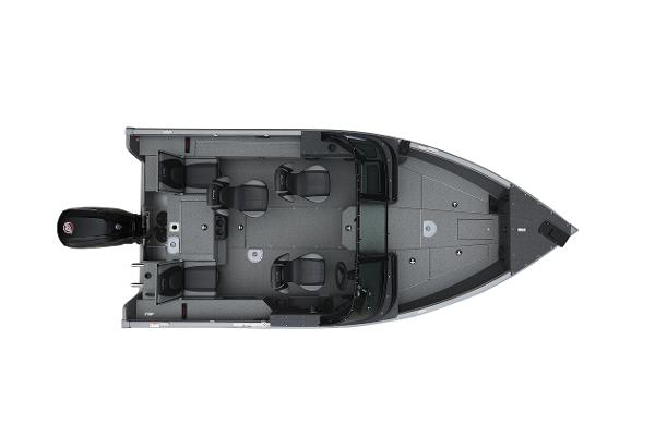Manufacturer Provided Image: Top view of 2025 Lund 1775 Impact XS Sport fishing boat.