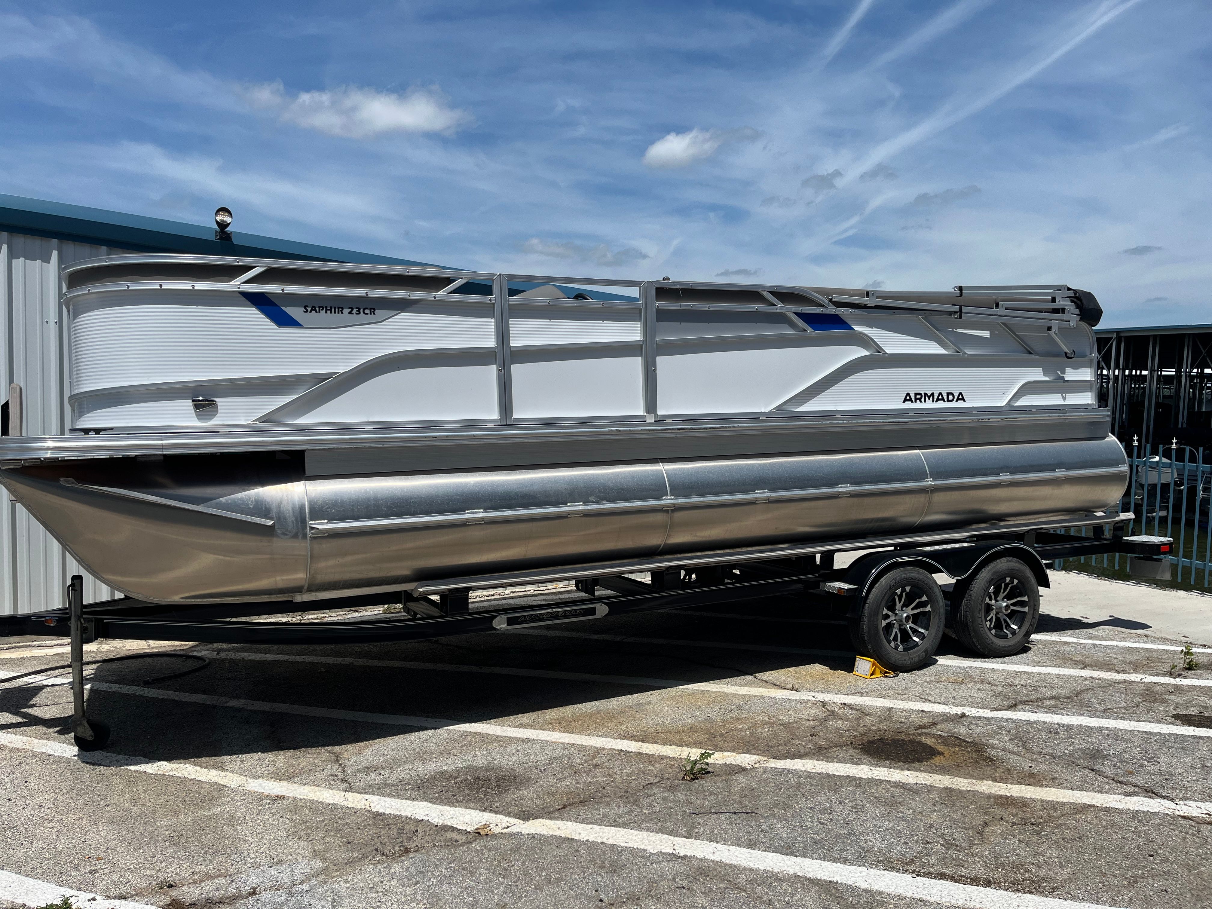 2025 Armada Saphir 23CR Tritoon Sport w/150HP Suzuki & Tandem Axle Trailer