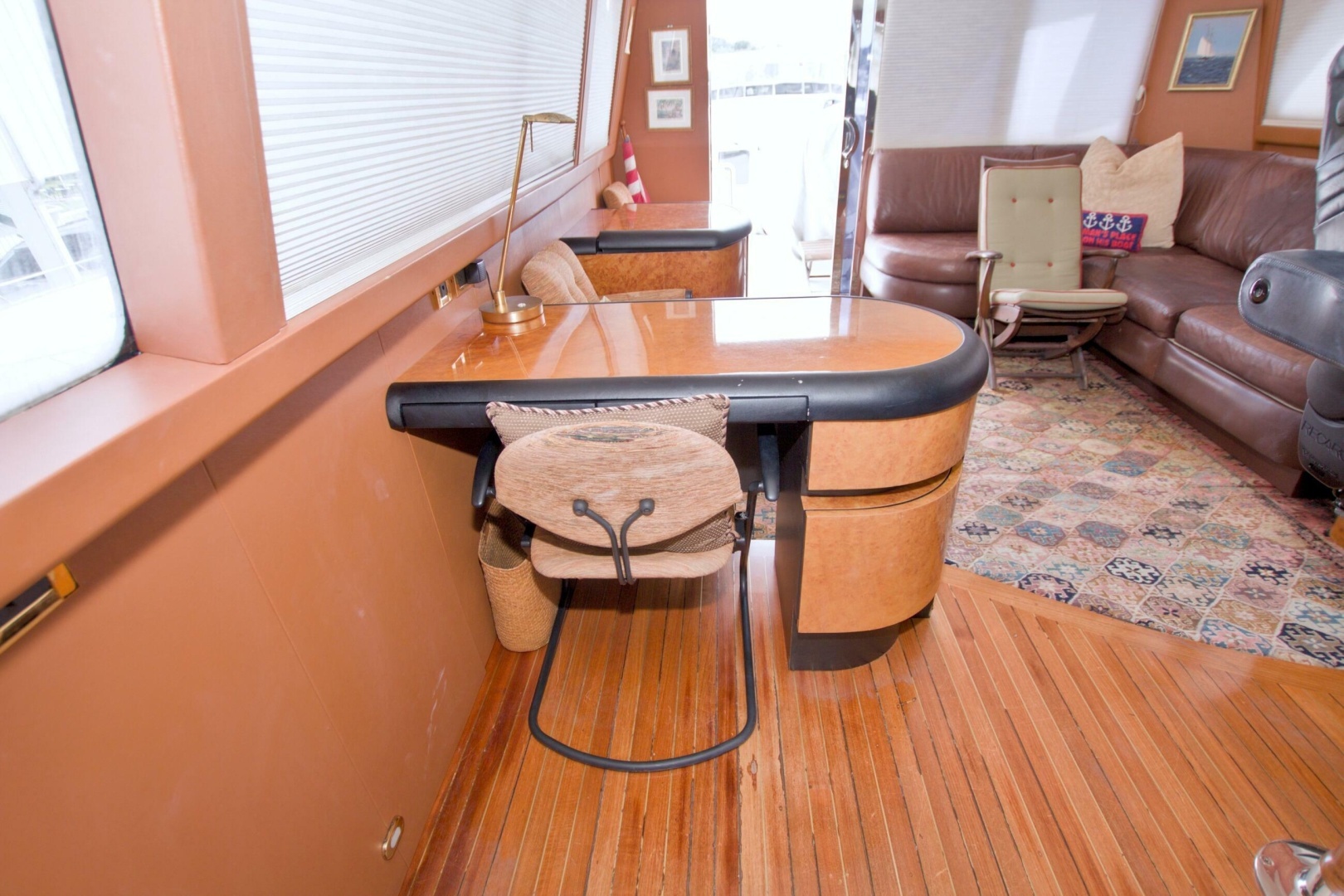 1998 Lazzara Yachts 76 Skylounge Grand Salon - Image 53