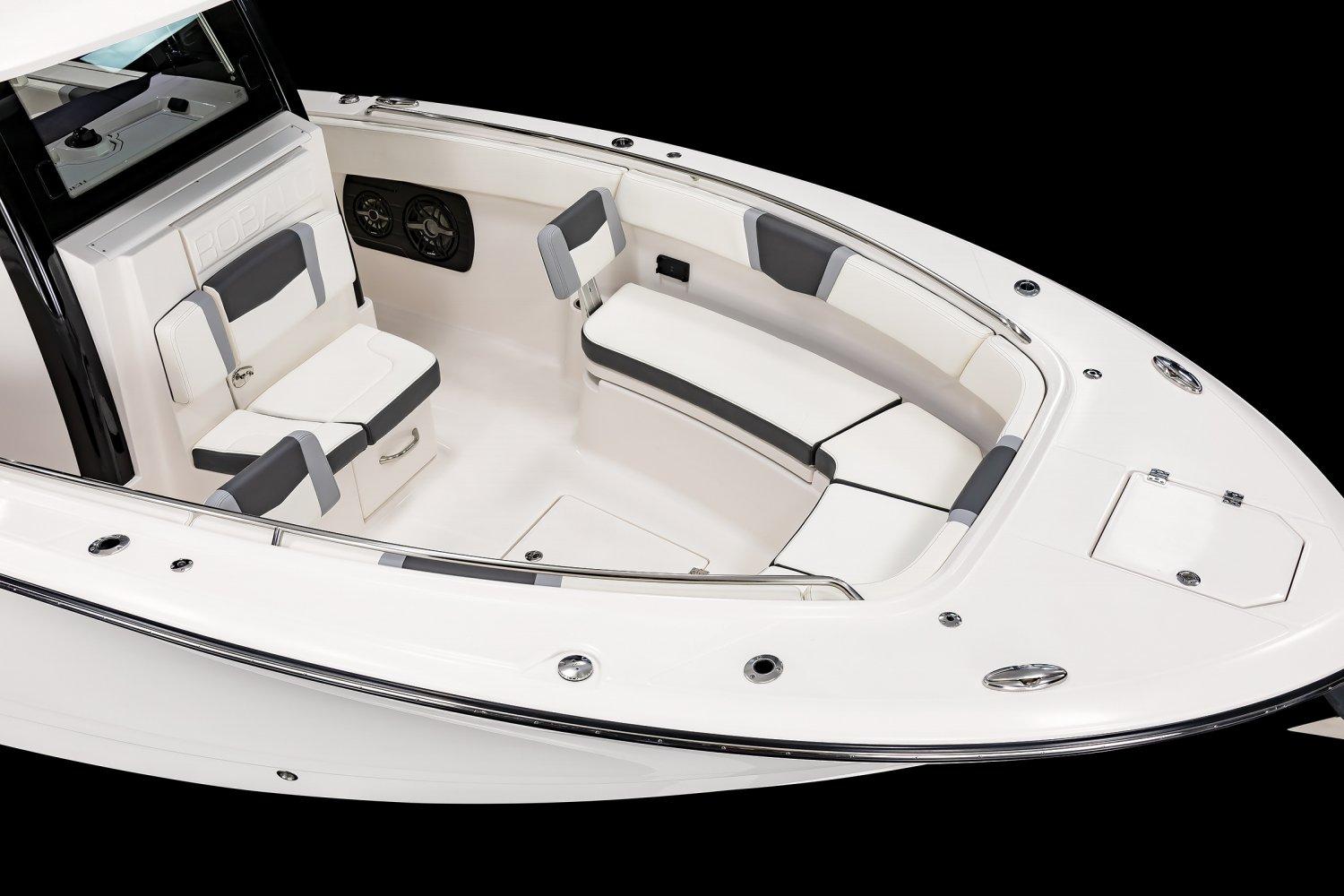 Manufacturer Provided Image: 2025 Robalo R300 Center Console boat with sleek seating and modern design.