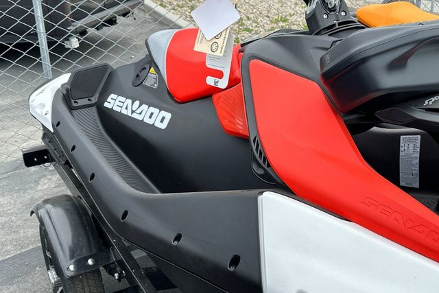 Sea-Doo PWC SPARK TRIXX 90 in black and red on a trailer.