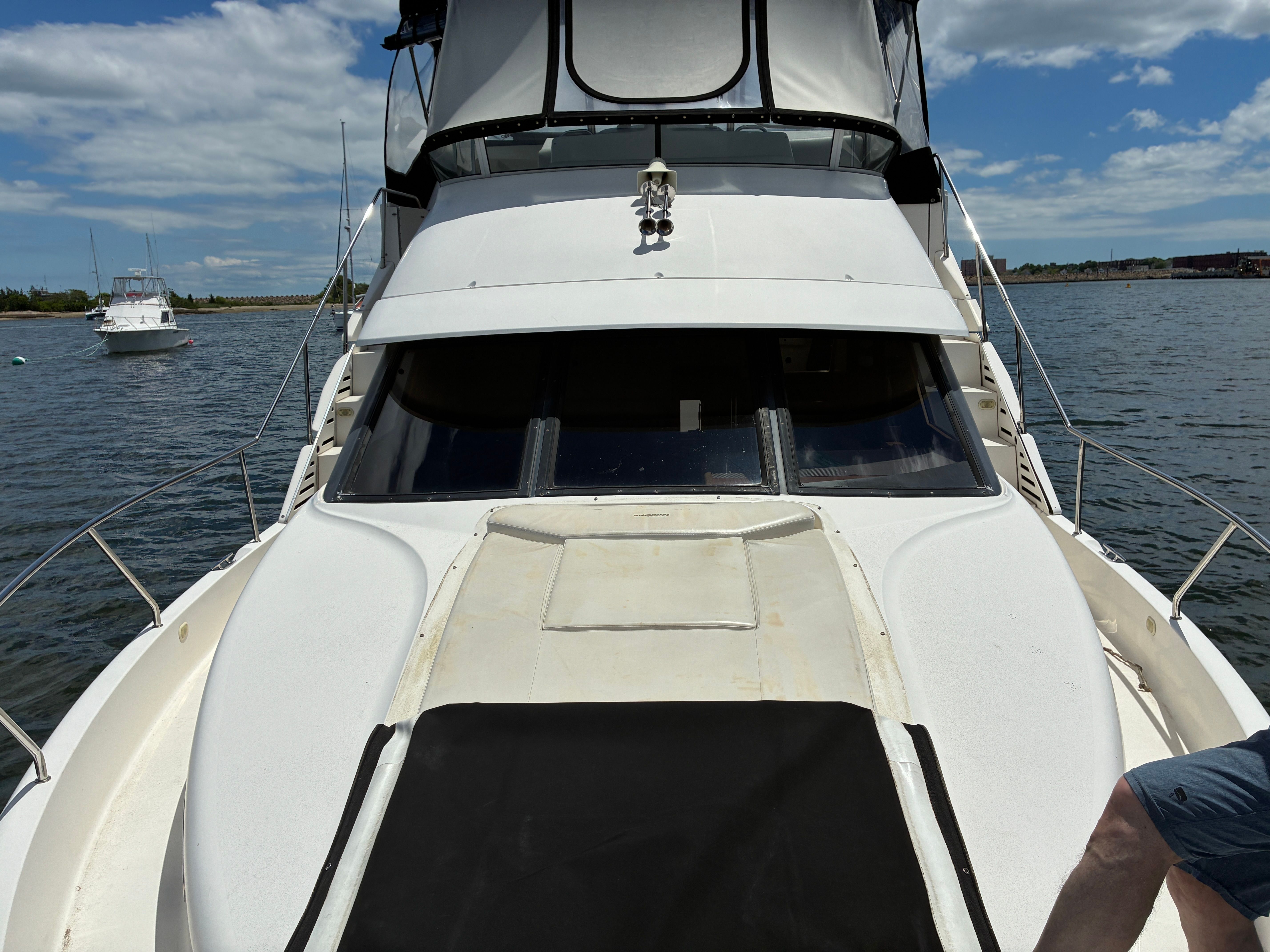 A 2001 Silverton 392 Motor Yacht on the water.