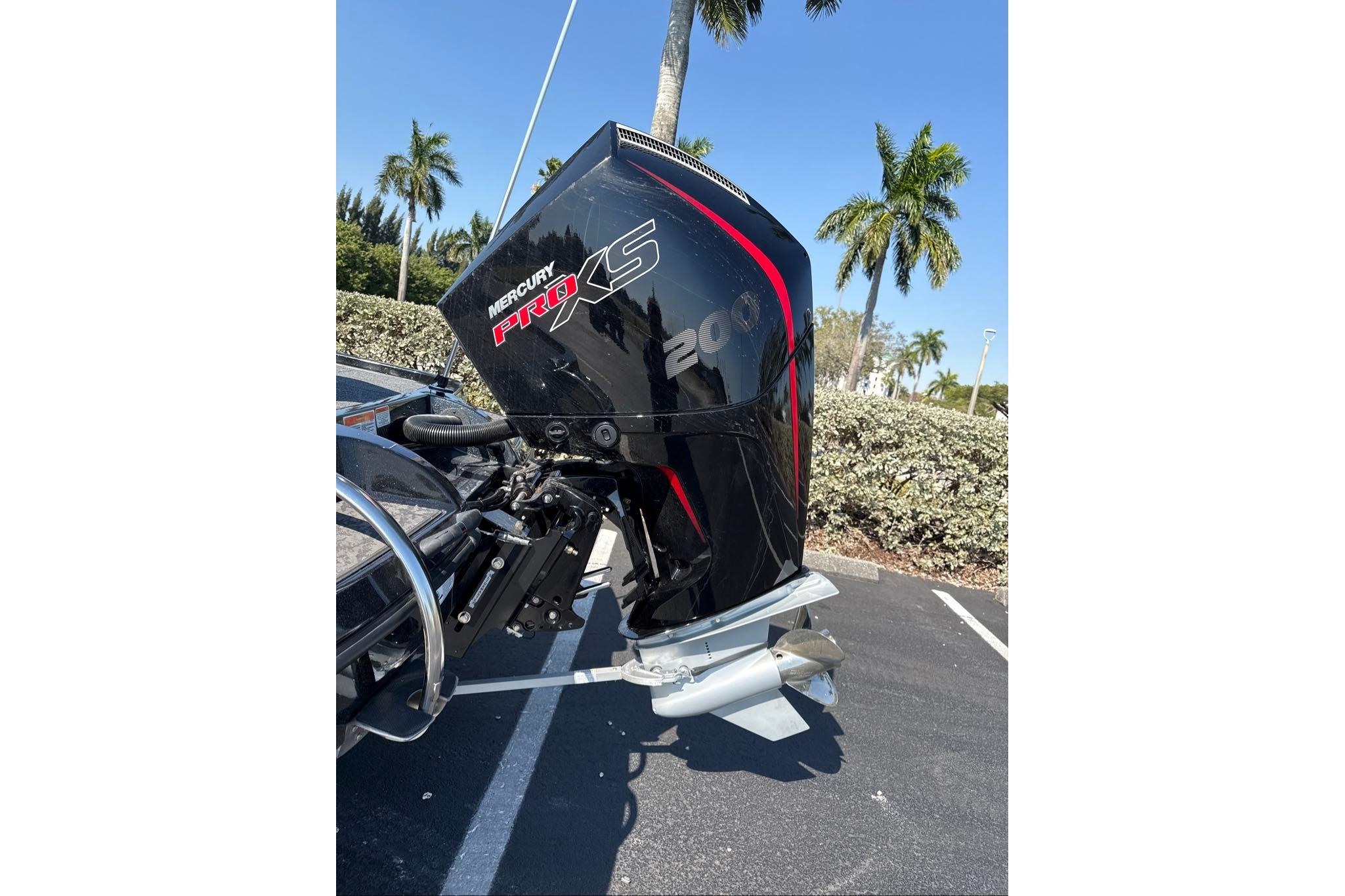 2026 Nitro Z19 XL with Mercury Pro XS 200 engine in sunny parking lot.