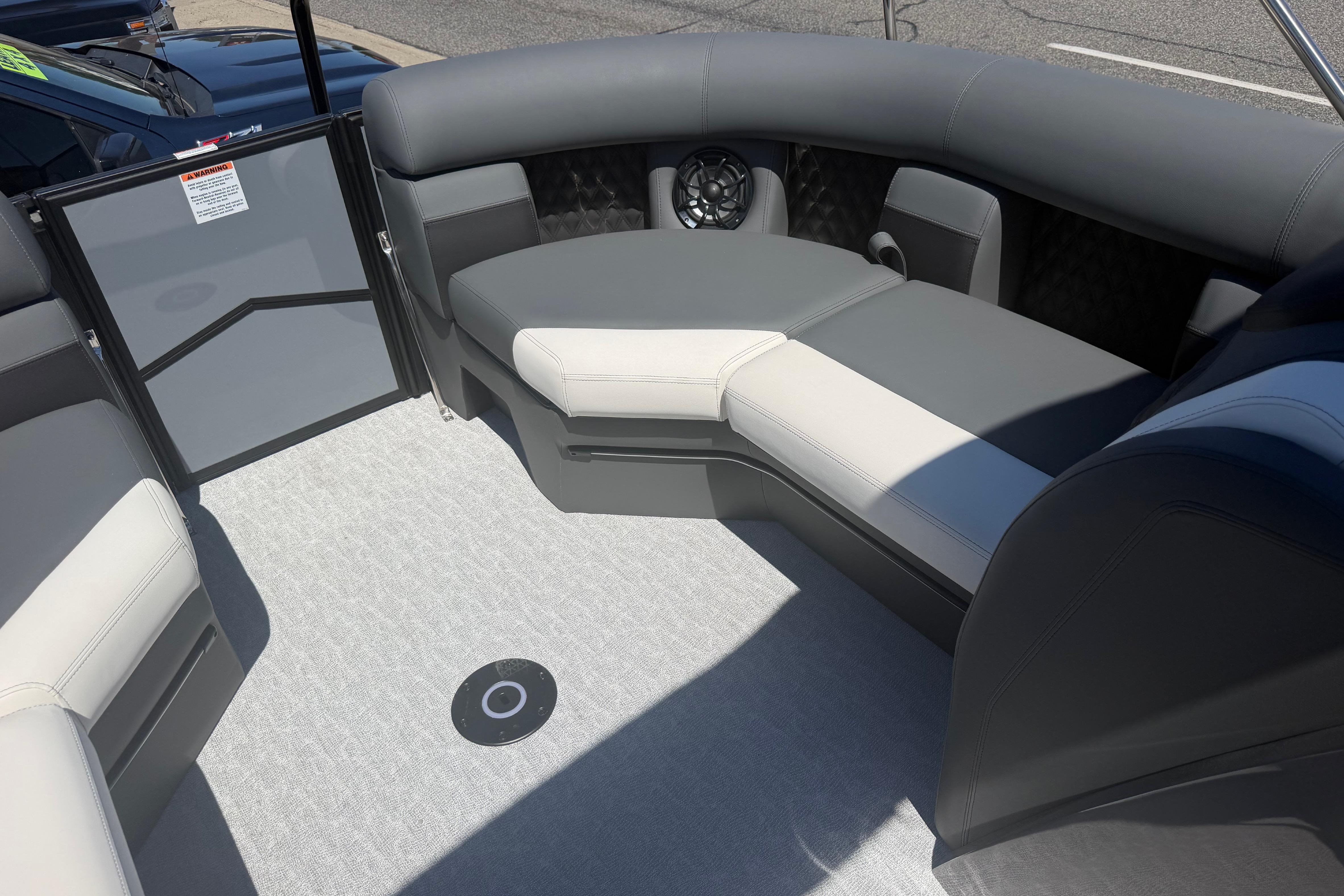 2026 Berkshire STS 23 Ultra Lounger SportArch interior with luxurious seating and modern design.