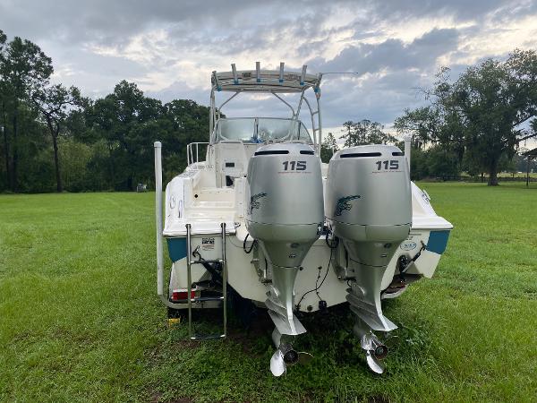 2008 Sea Fox 236WA Pro Series boat with twin 115 horsepower engines.