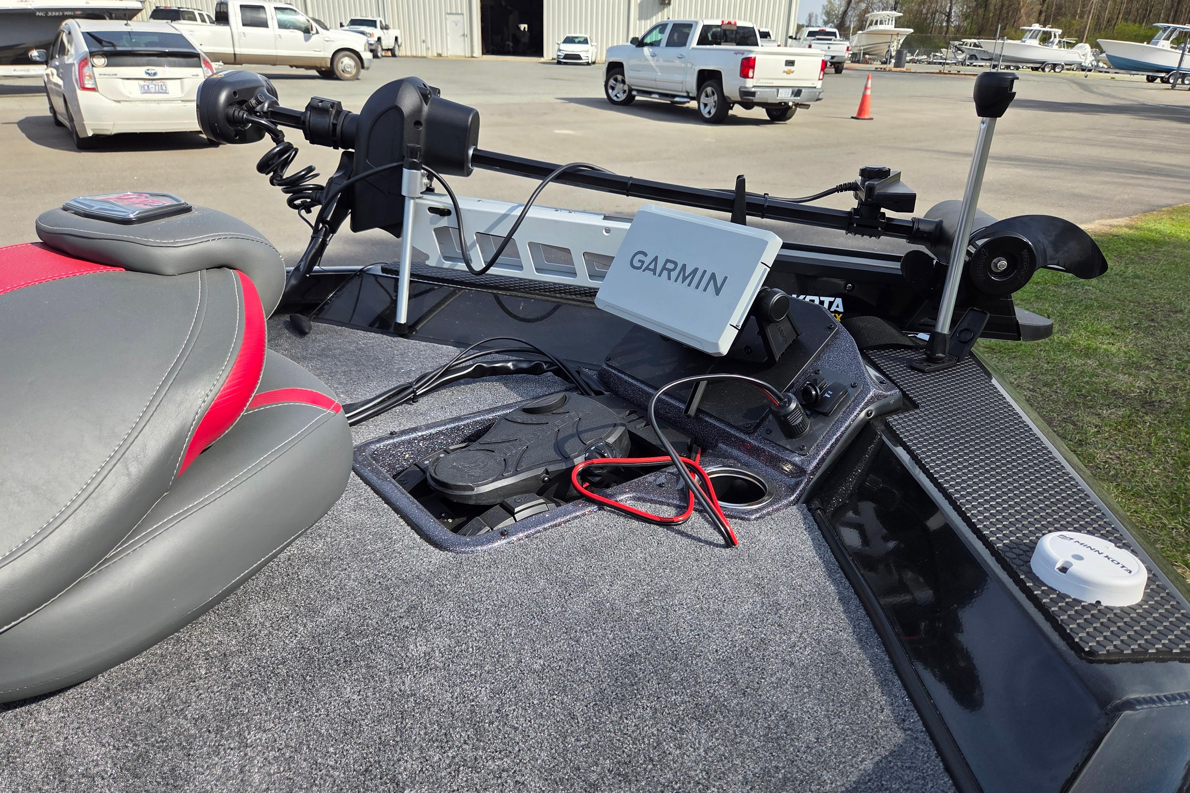2026 Ranger RT198P boat with Garmin navigation system at dock.