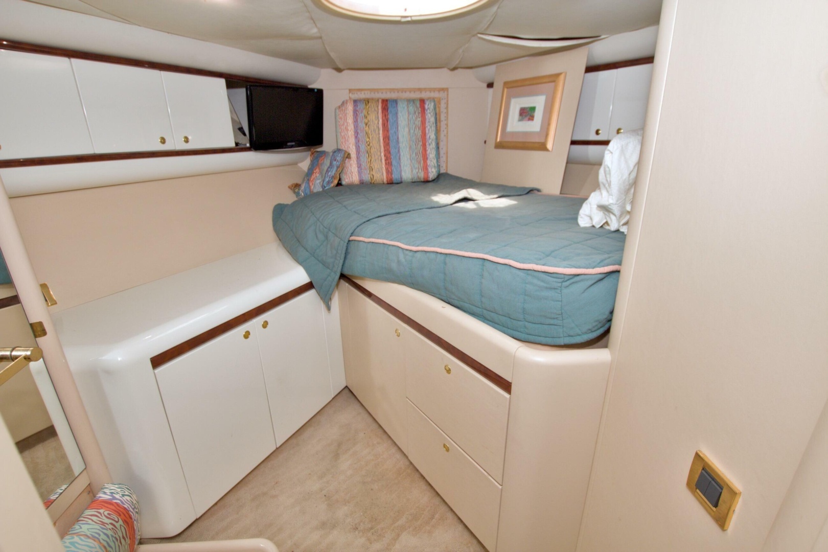 1998 Lazzara Yachts 76 Skylounge Grand Salon - Image 95
