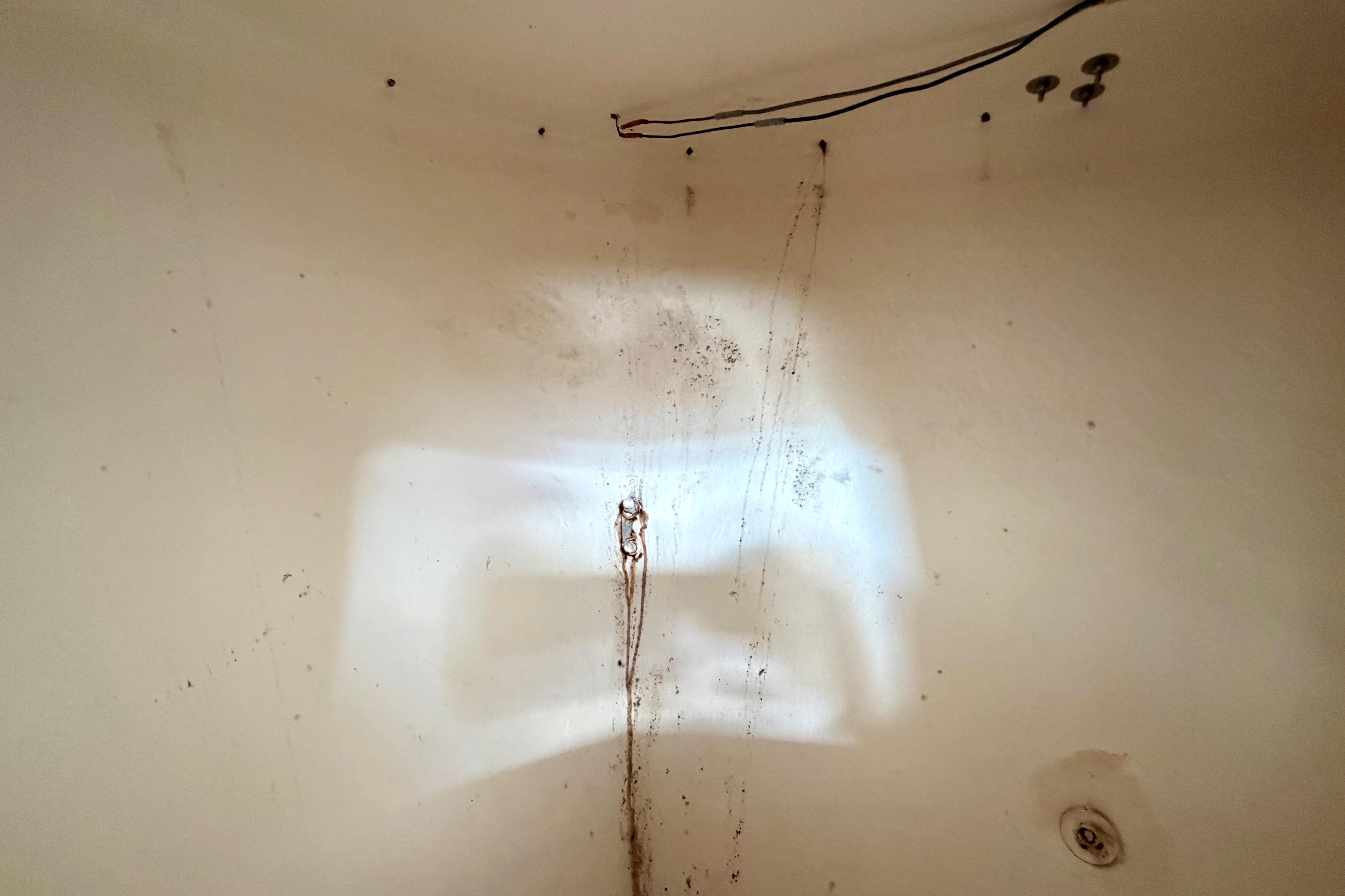 Interior of a 2000 Eastern 22 Lobster Fisherman boat, showing wiring and surface details.