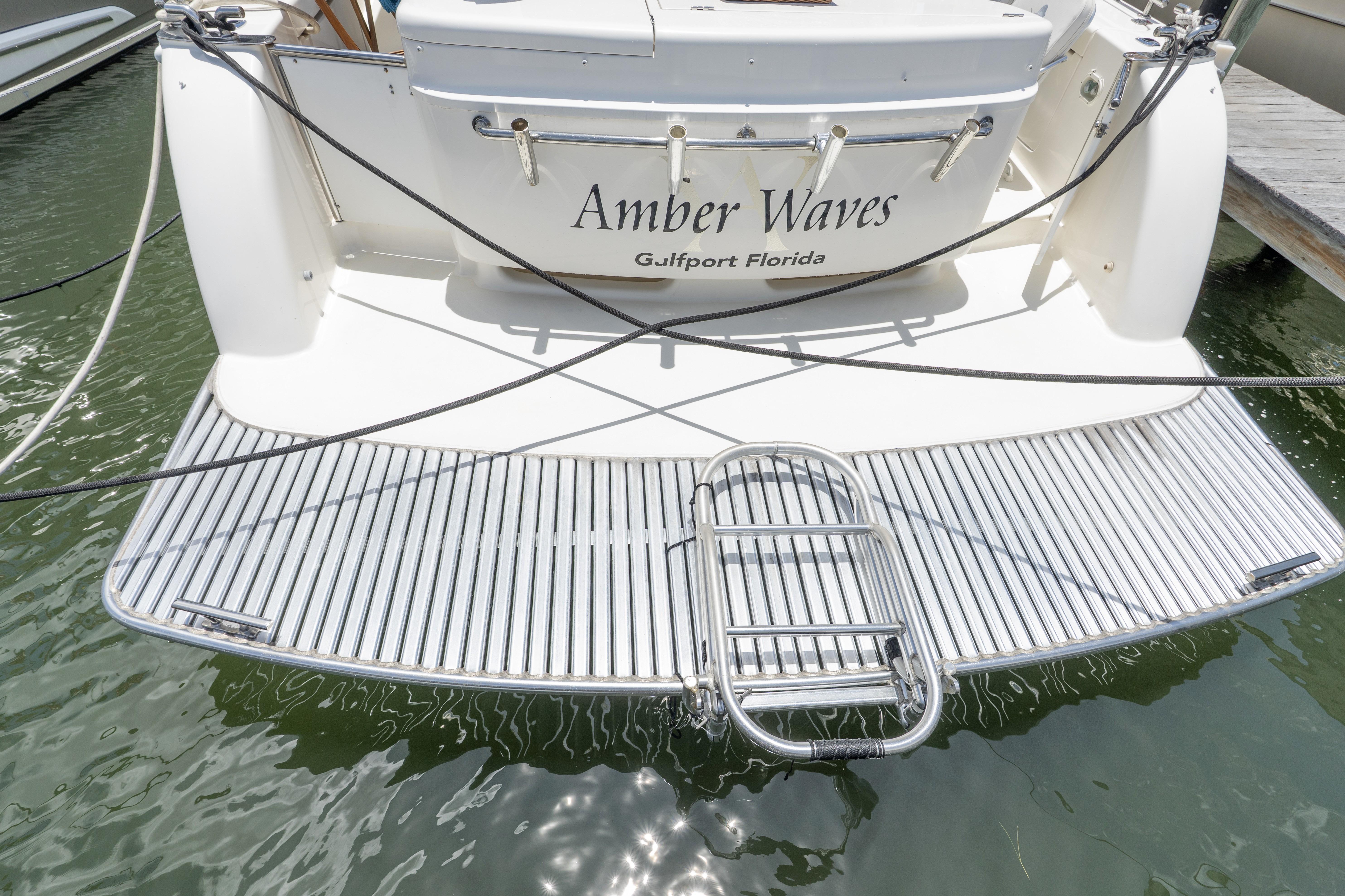 2008 Maritimo 52 yacht "Amber Waves" docked in Gulfport, Florida.
