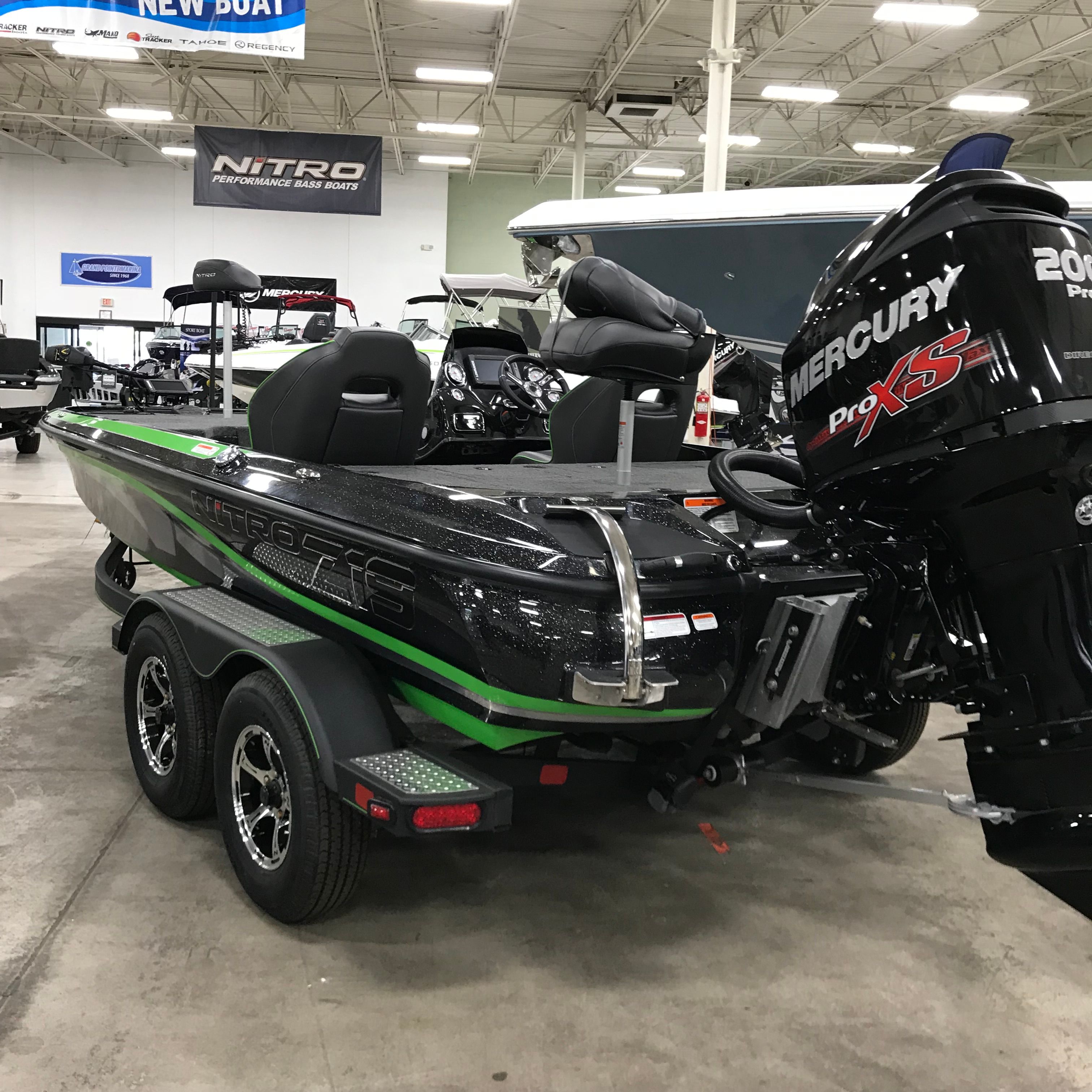 2018 Nitro Z19 Pro boat with Mercury Pro XS engine.