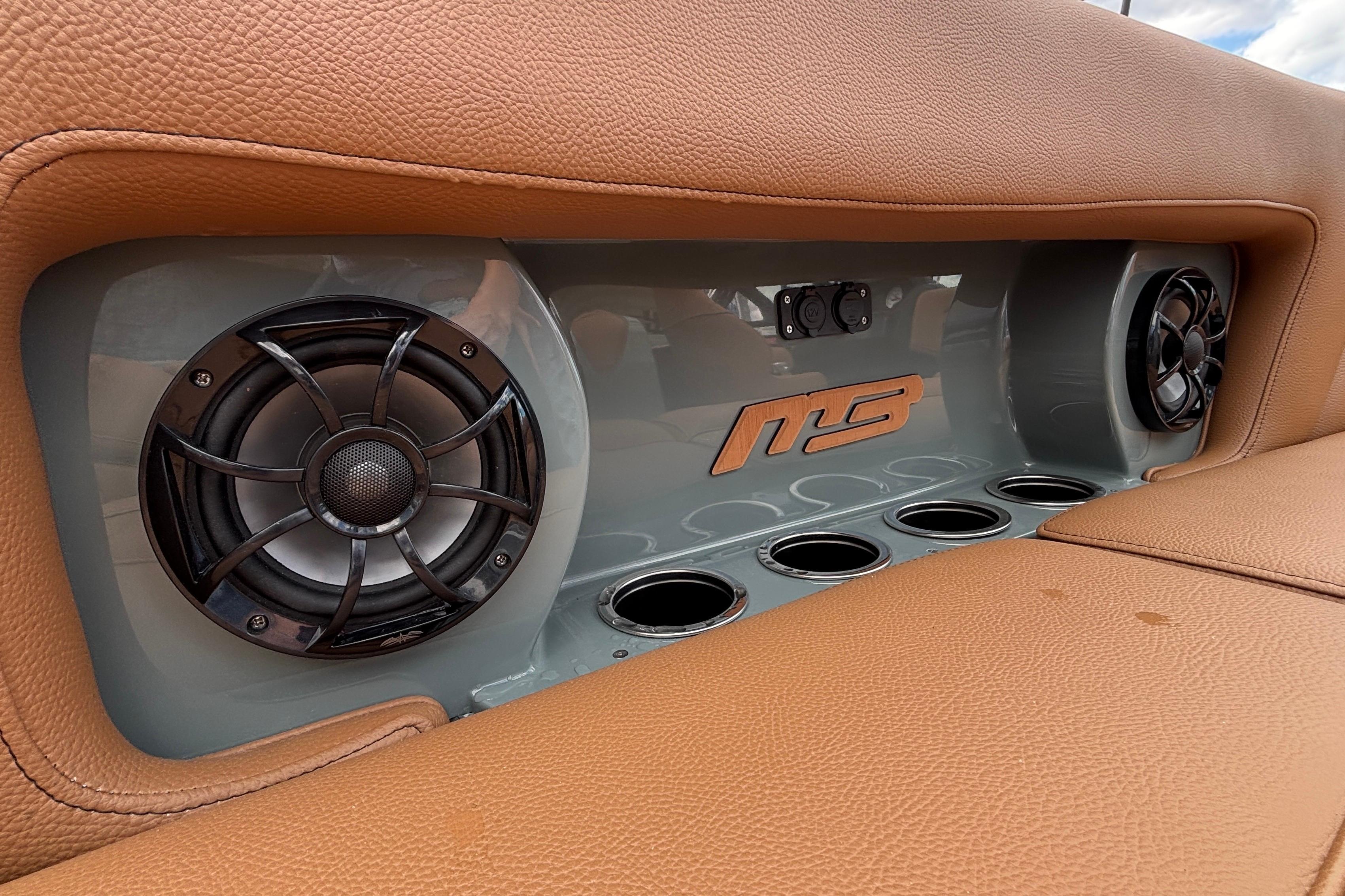Interior of 2026 MB B52 23 Classic with premium speakers and leather finish.