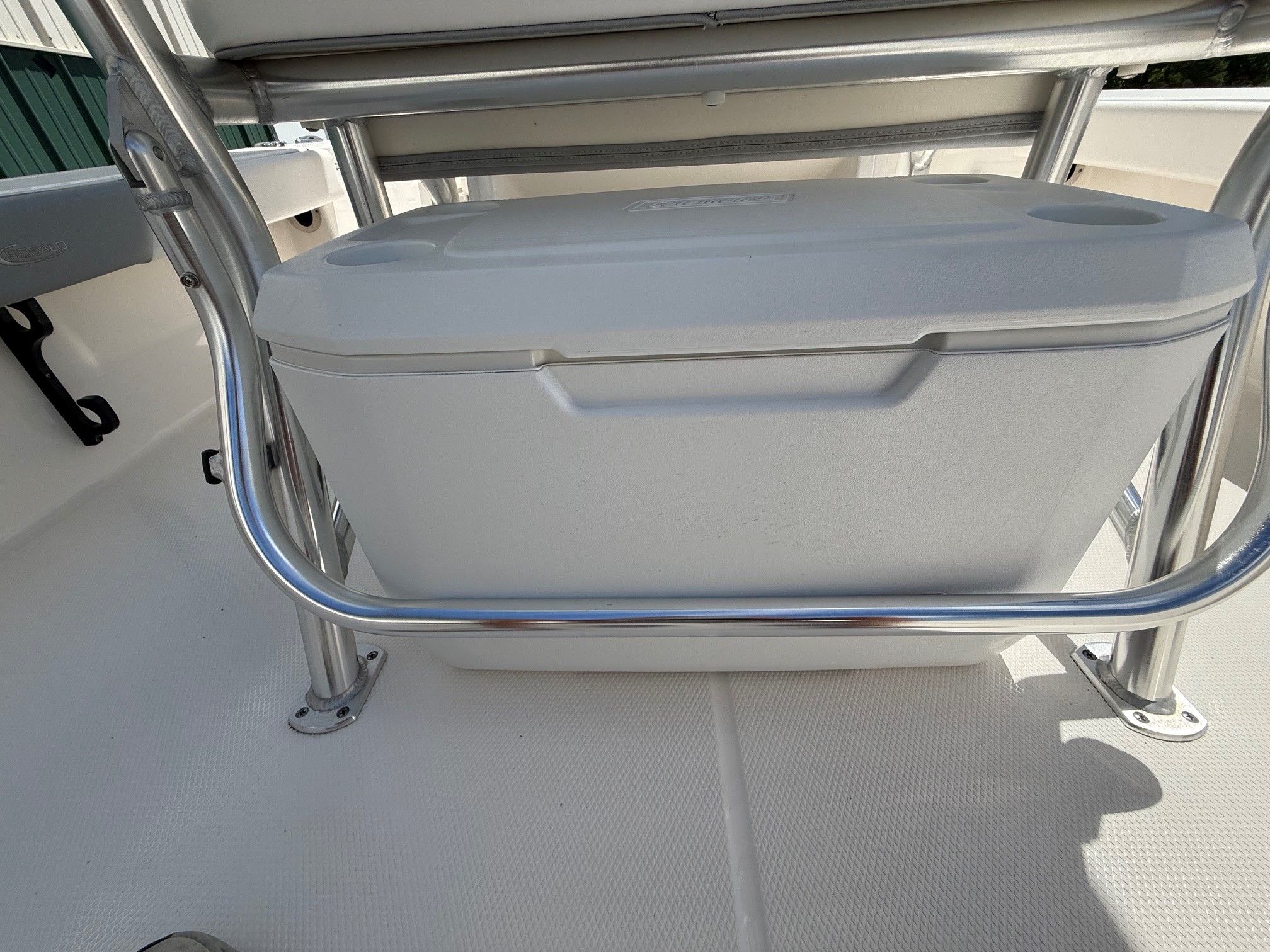 Cooler on a 2021 Robalo 226 Cayman boat.