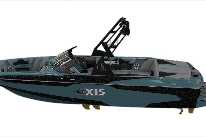 2022 Axis A22 boat with sleek design and modern features.