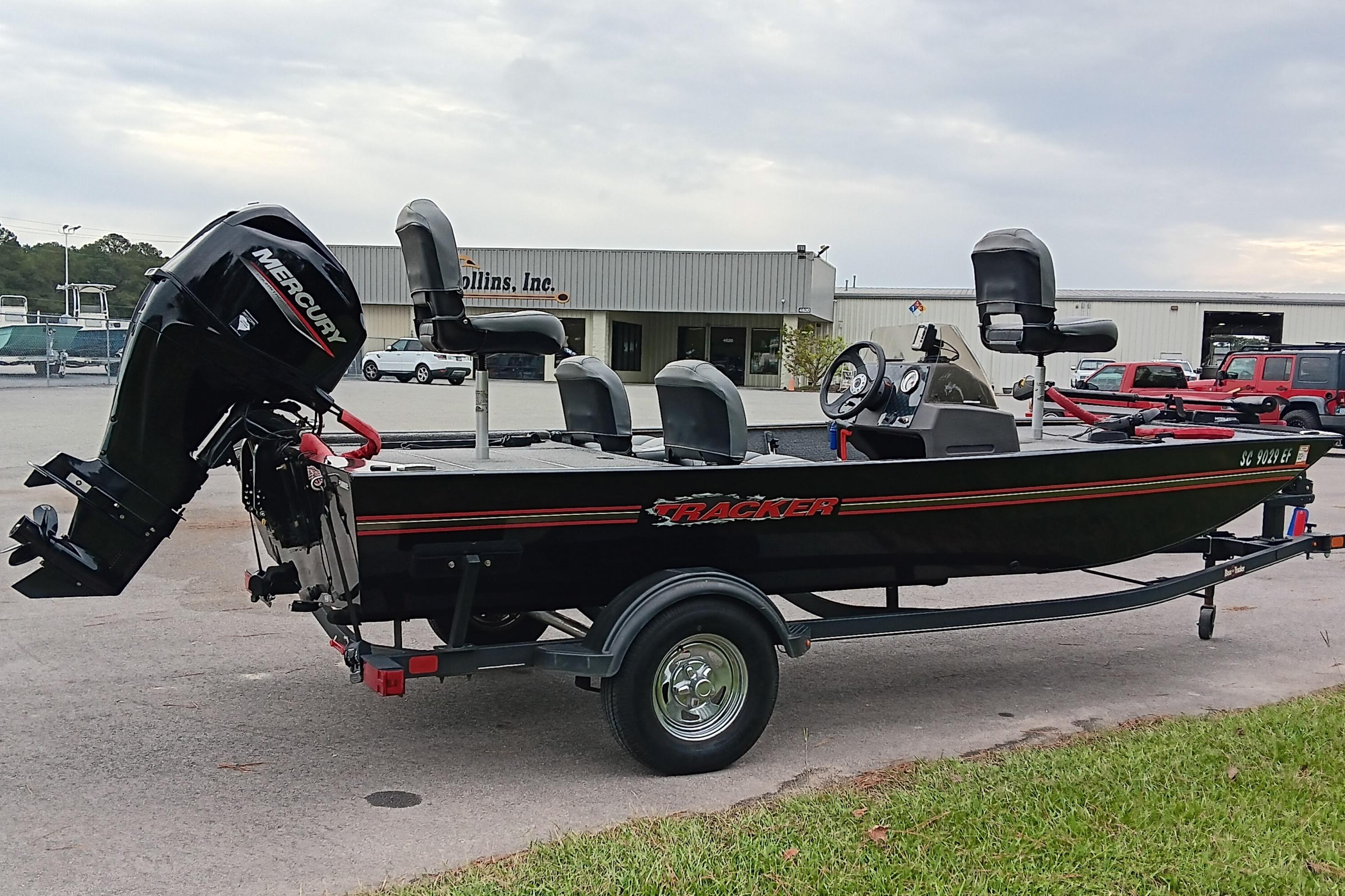 2023 Tracker Bass Tracker Classic XL boat with Mercury engine on trailer.