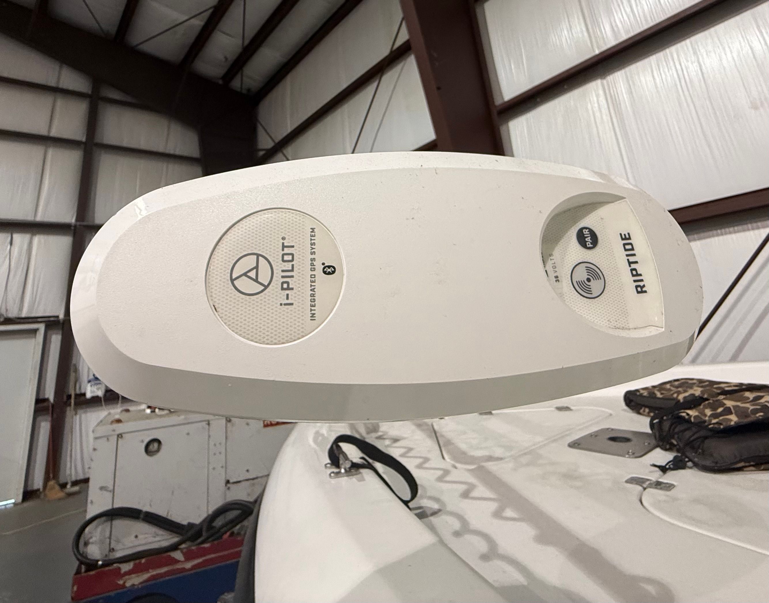 An i-Pilot system on a boat indoors.