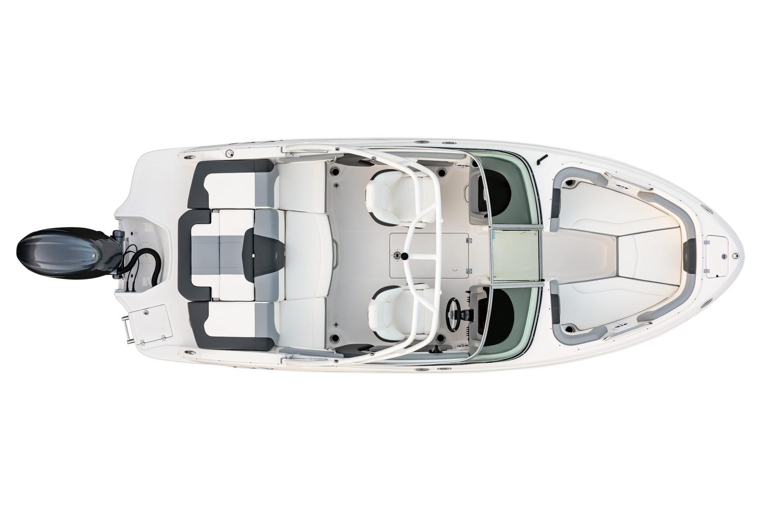 Manufacturer Provided Image: Top view of 2025 Chaparral 21 SSi OB boat, showcasing seating and layout.