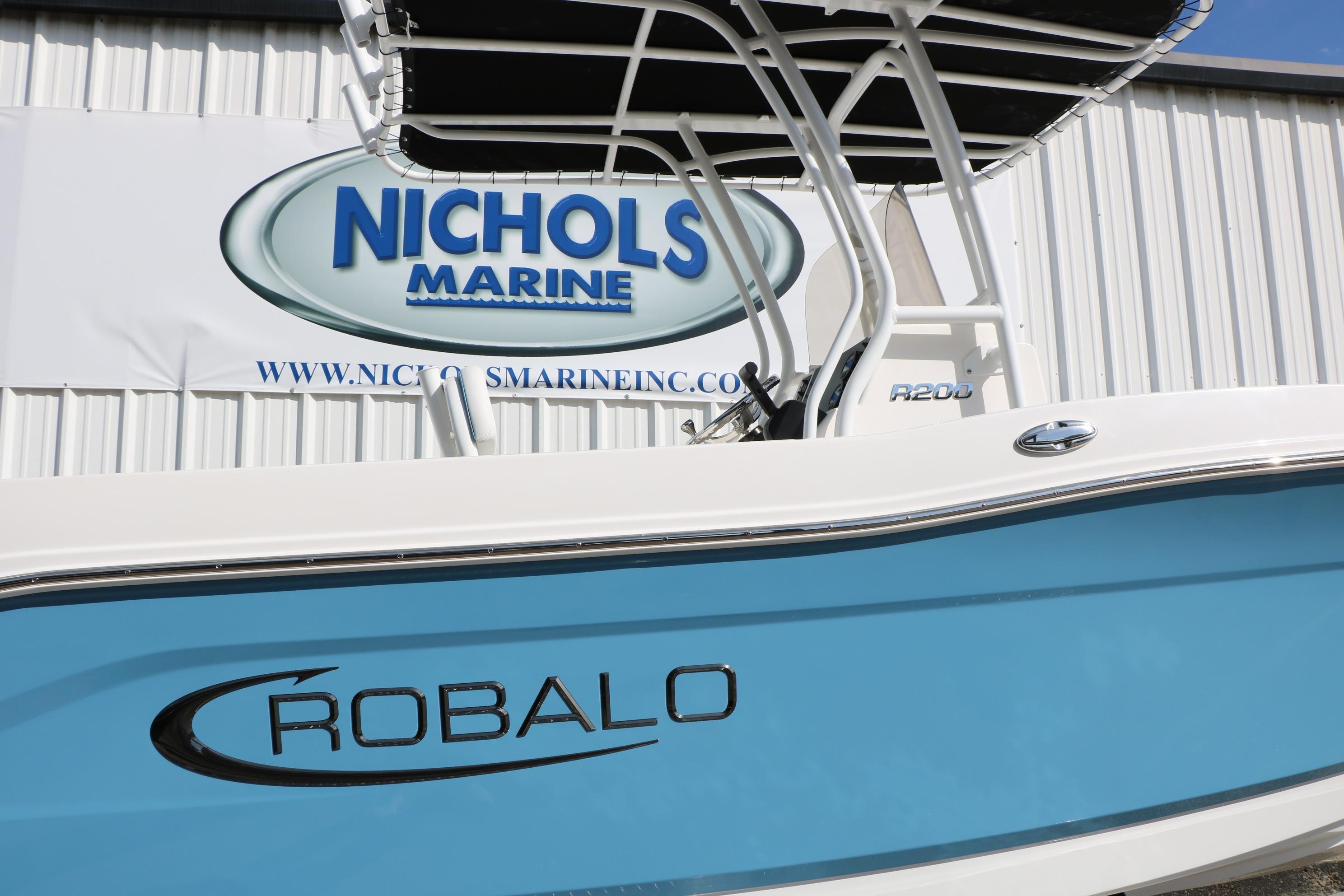 2026 Robalo R200 Center Console boat at Nichols Marine dealership.
