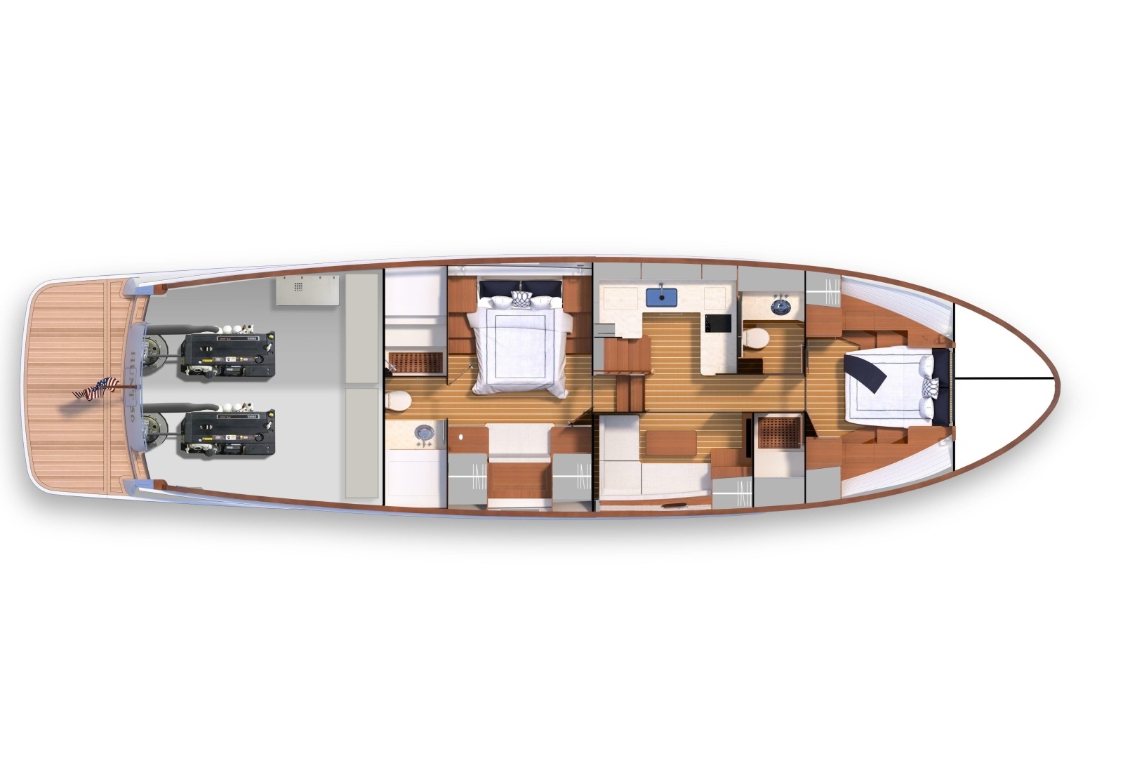 2027 Hunt Yachts 56 Flybridge - Image 19