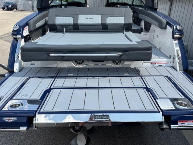 2026 Chaparral SSX 6 boat with spacious rear seating and swim platform.