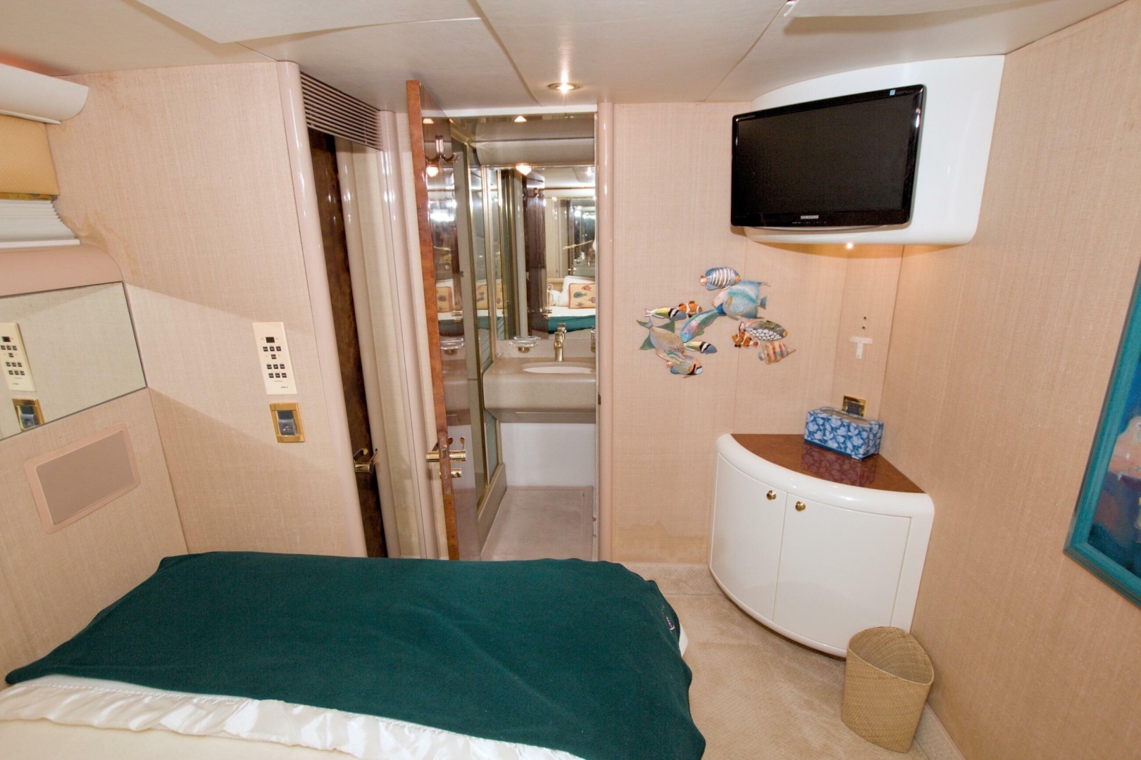 1998 Lazzara Yachts 76 Skylounge Grand Salon - Image 36