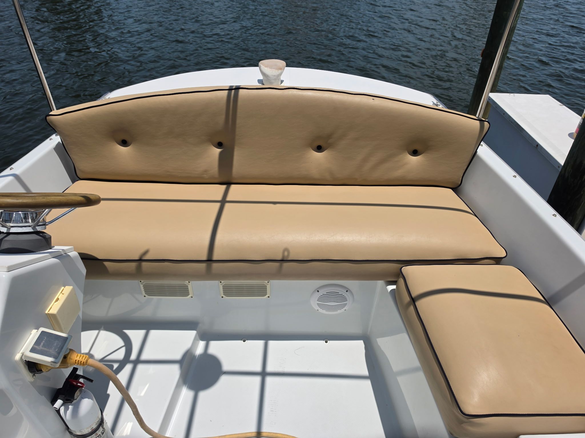 Interior of a 2012 Duffy Snug Harbor 18 boat.