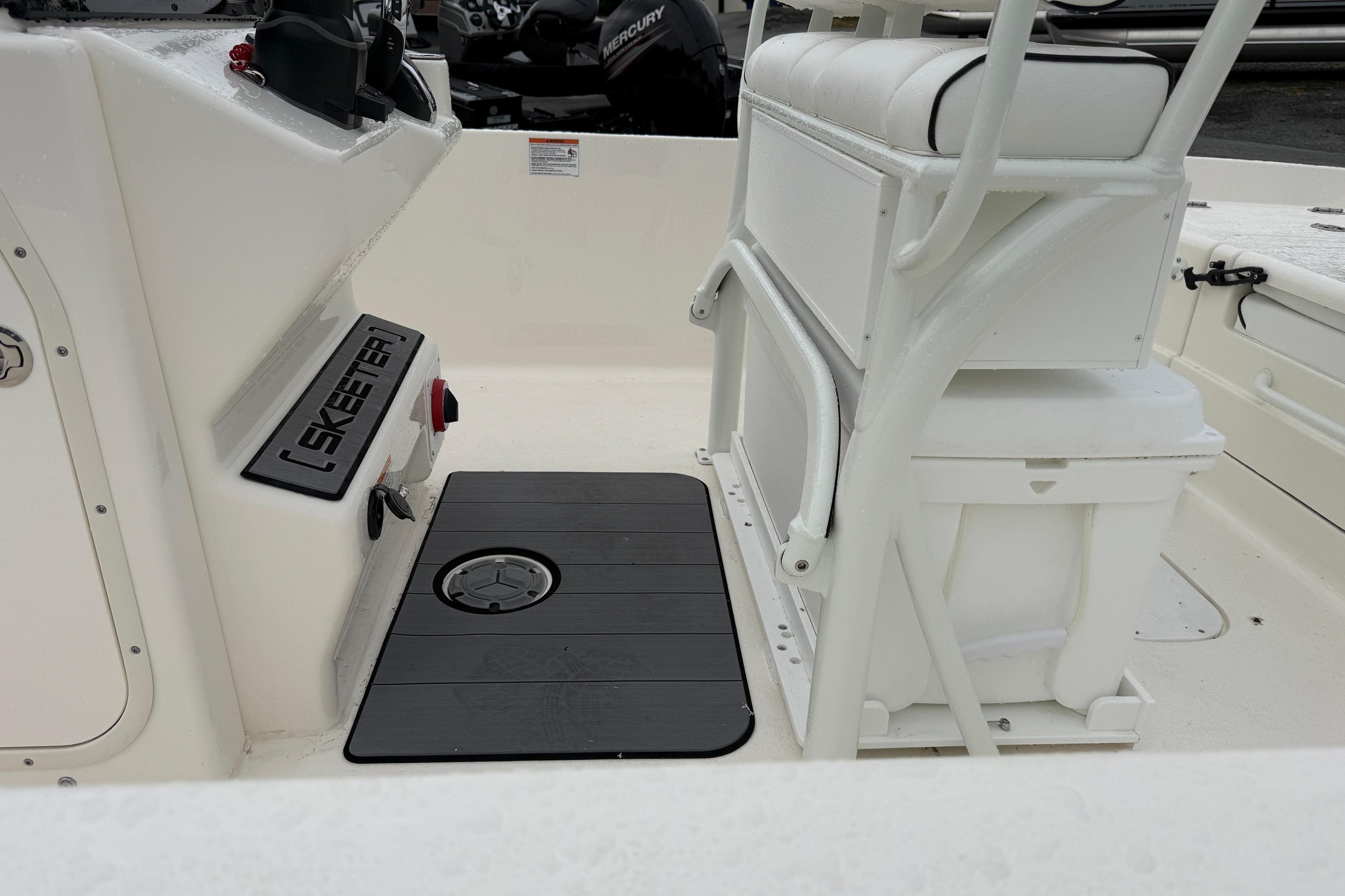 2026 Skeeter SX2350 boat interior with seating and console details.