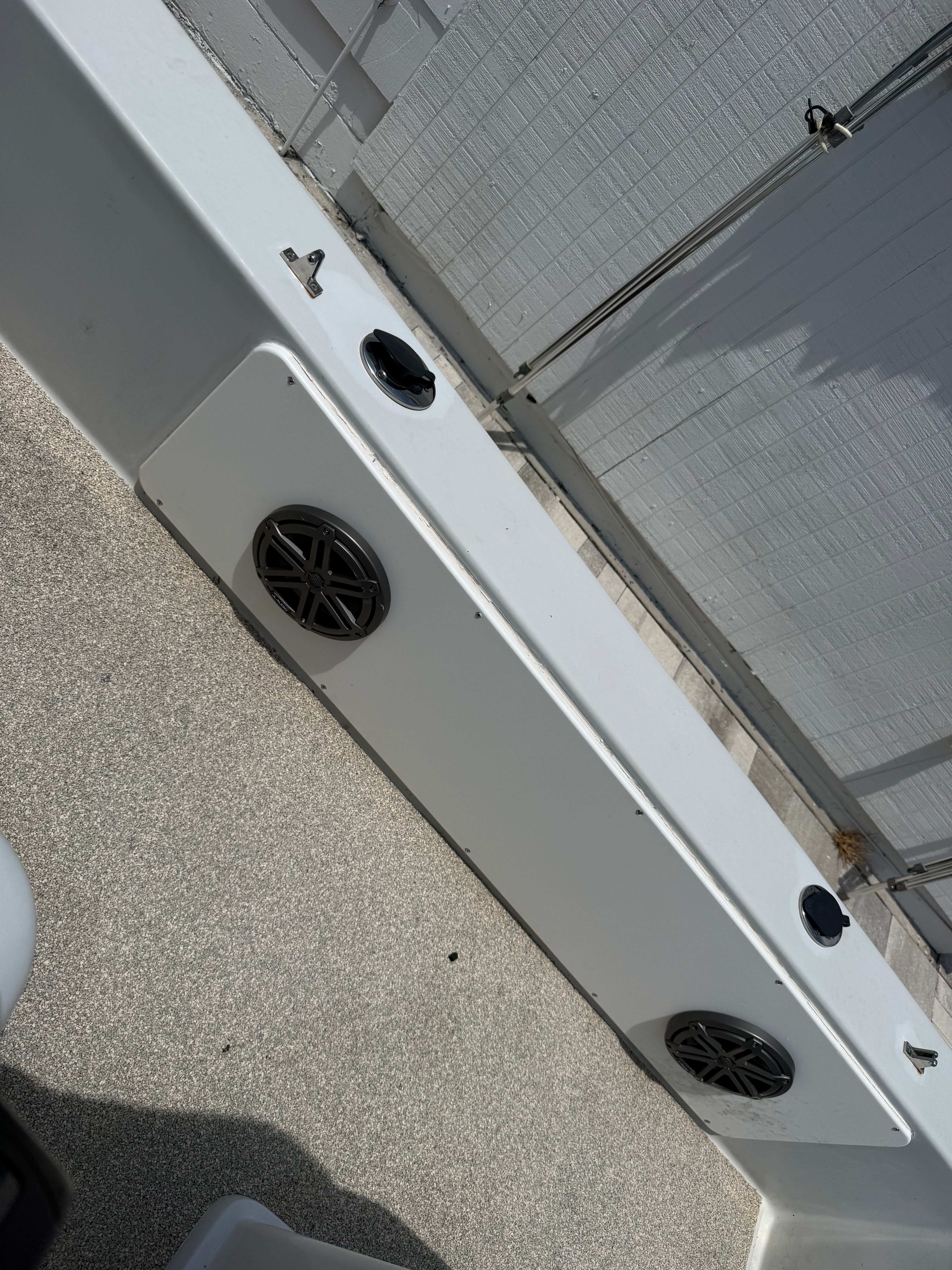 Bay Craft 21 boat 2012 with speakers and deck details.