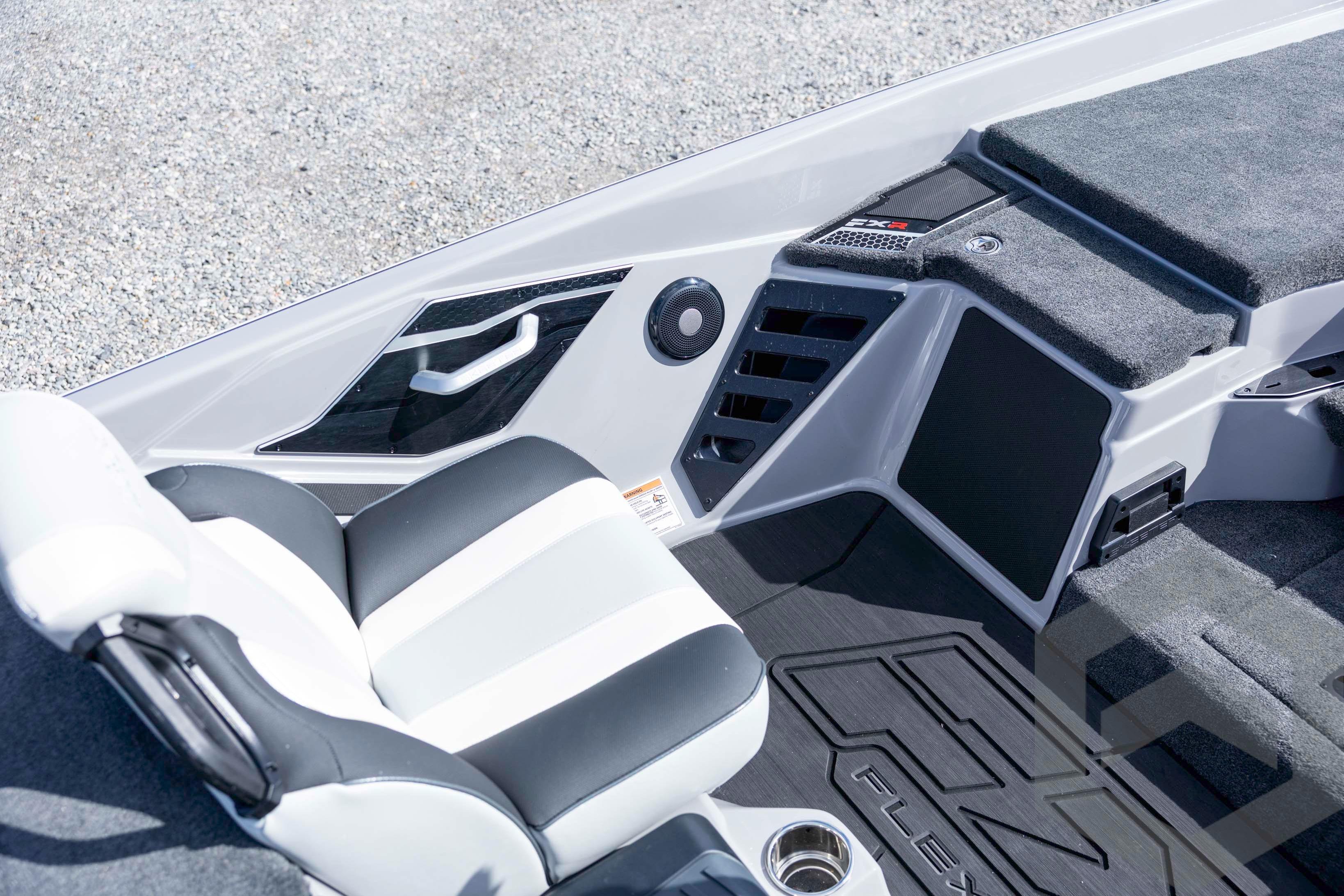 2026 Skeeter FXR20 FLEX boat interior with sleek seating and modern design features.