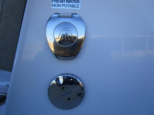2025 Sea Pro 230 Bay boat, non-potable fresh water access panel.