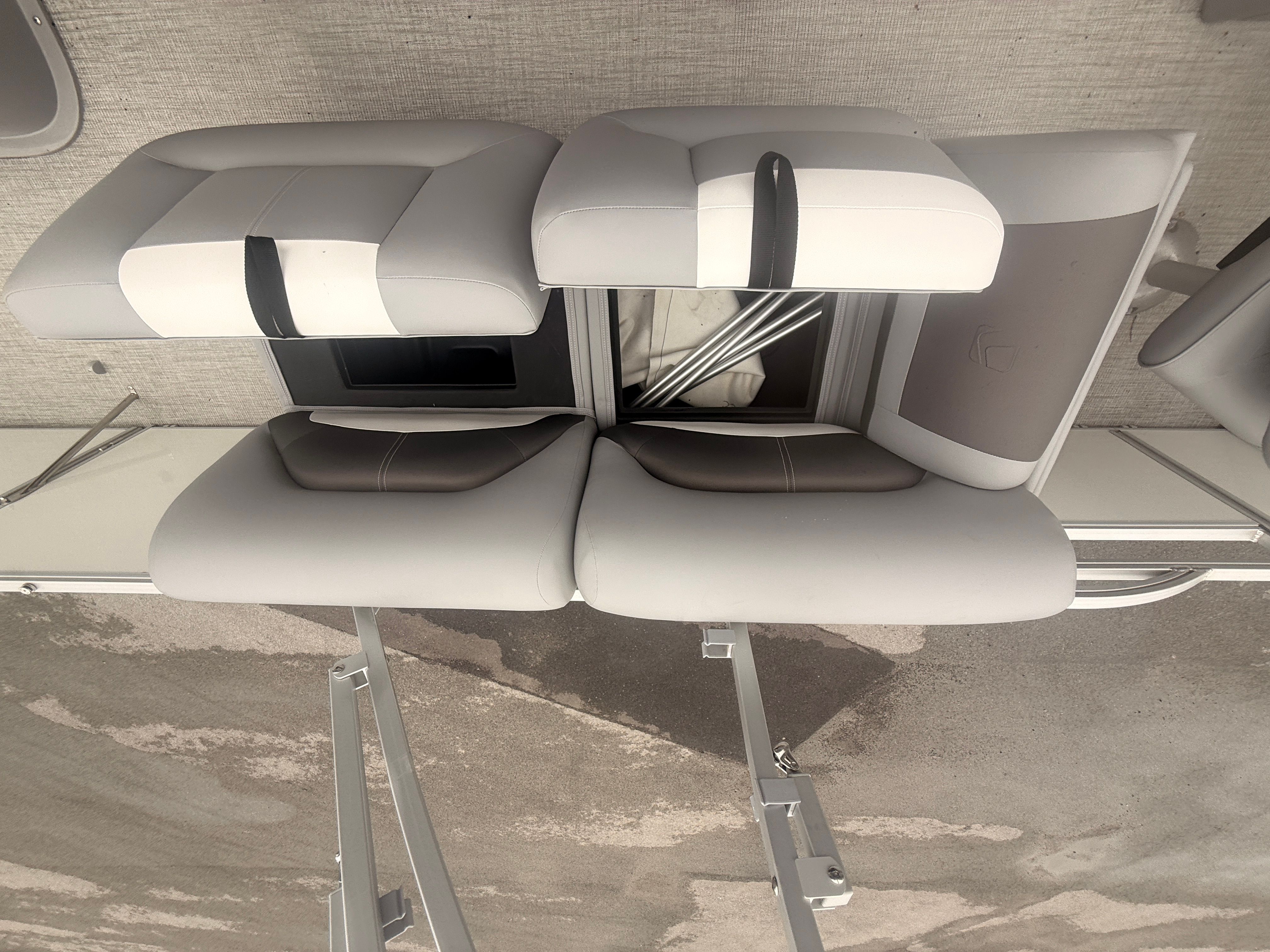 Interior view of the 2026 Landau Alure 23CC Fish boat.