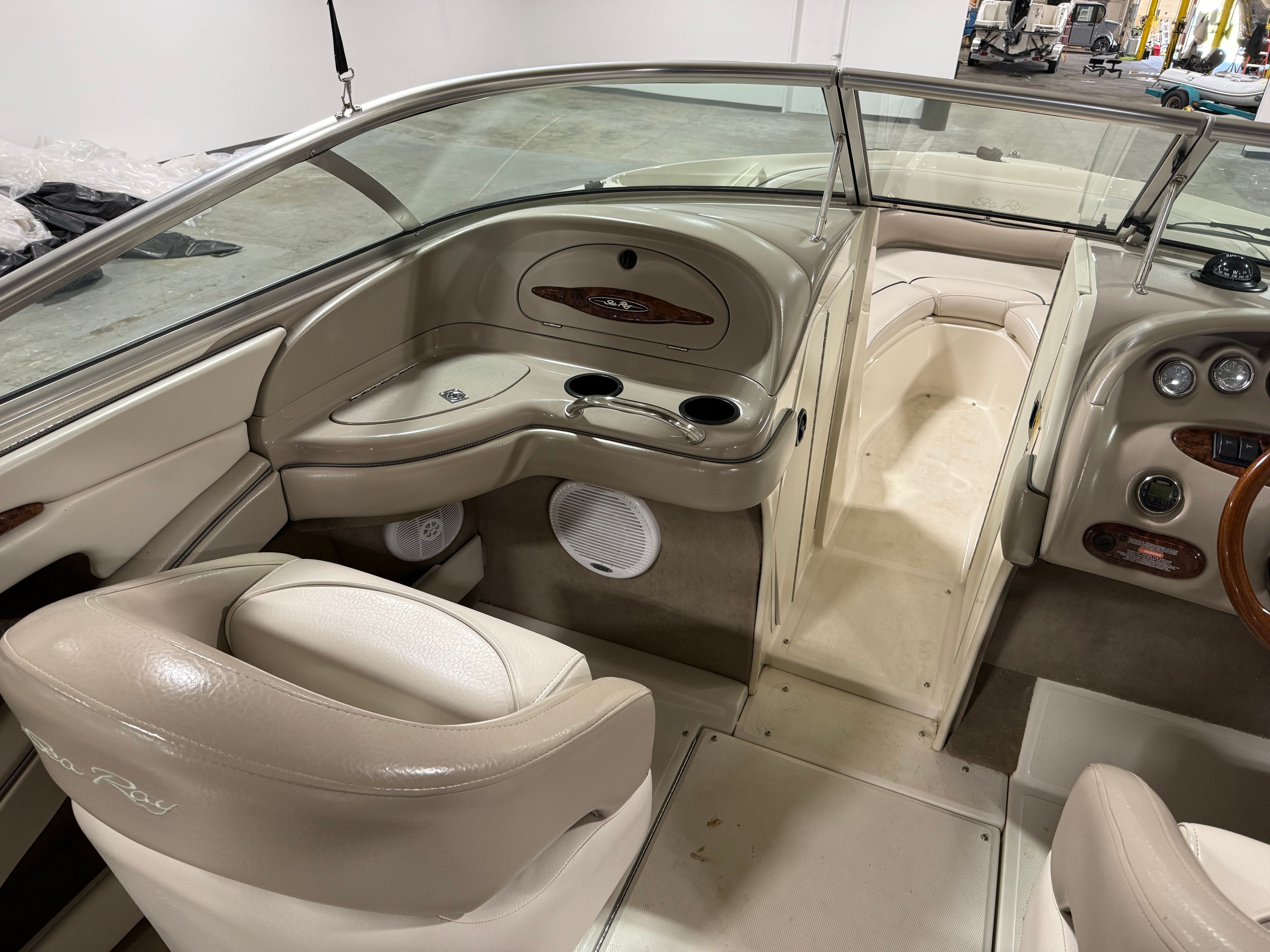 Interior of a 2003 Sea Ray 240 SIGNATURE boat.