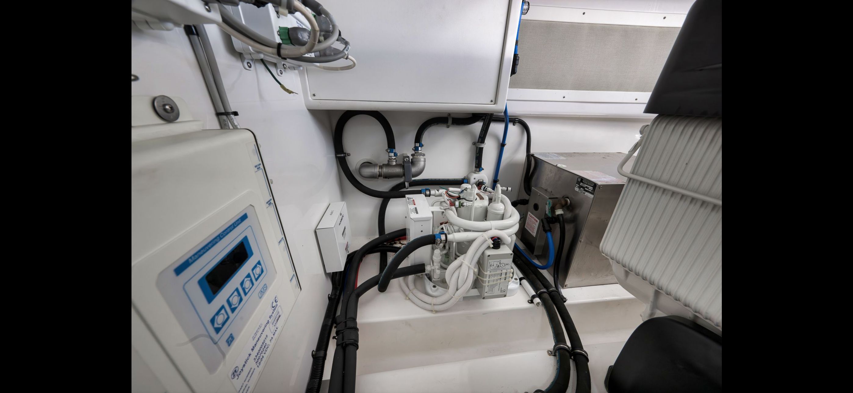 Engine room of 2022 Mag Bay 42 Express.