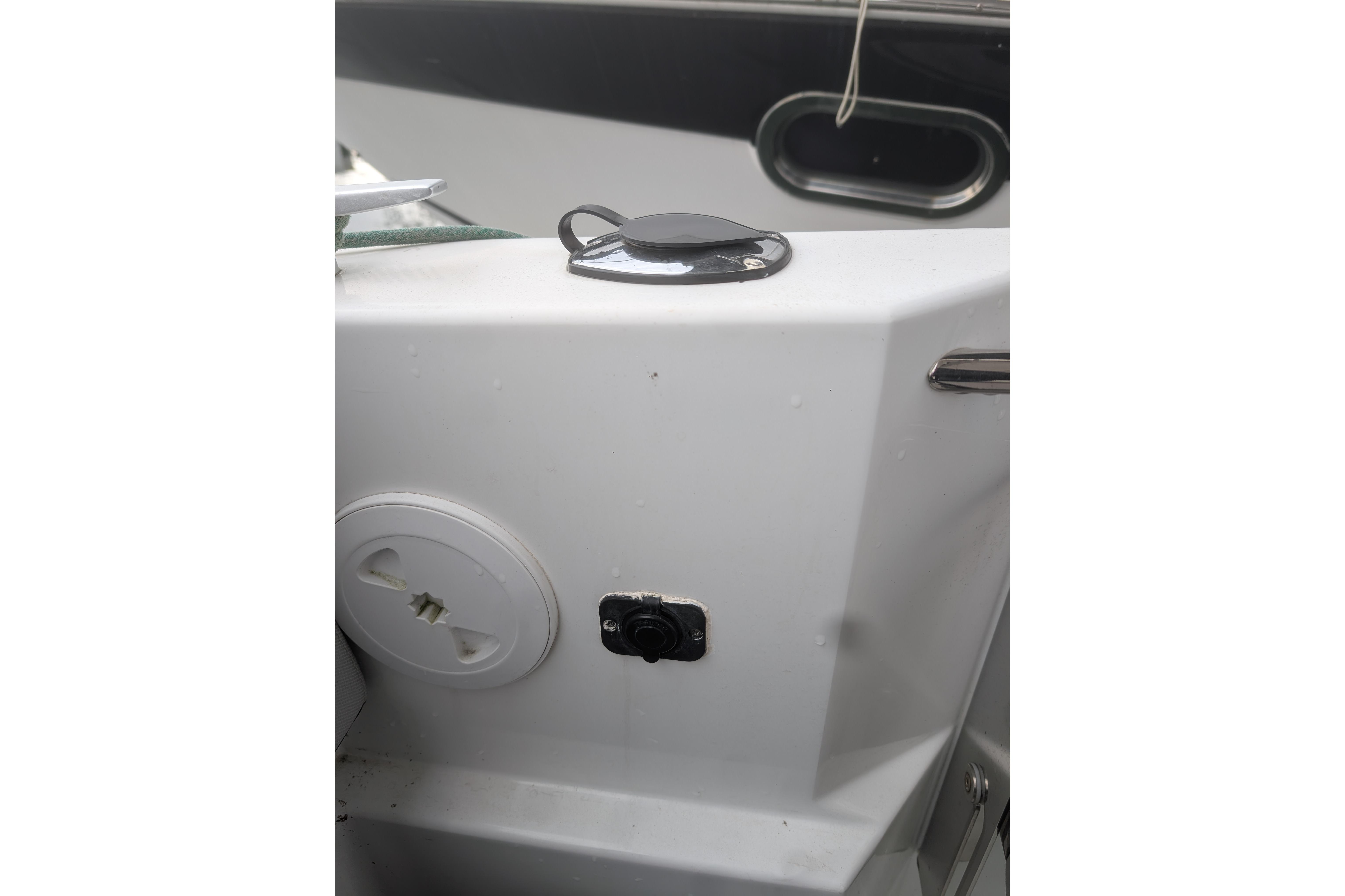 2022 Jeanneau NC Weekender 795 Series 2 boat interior detail, featuring control panel.