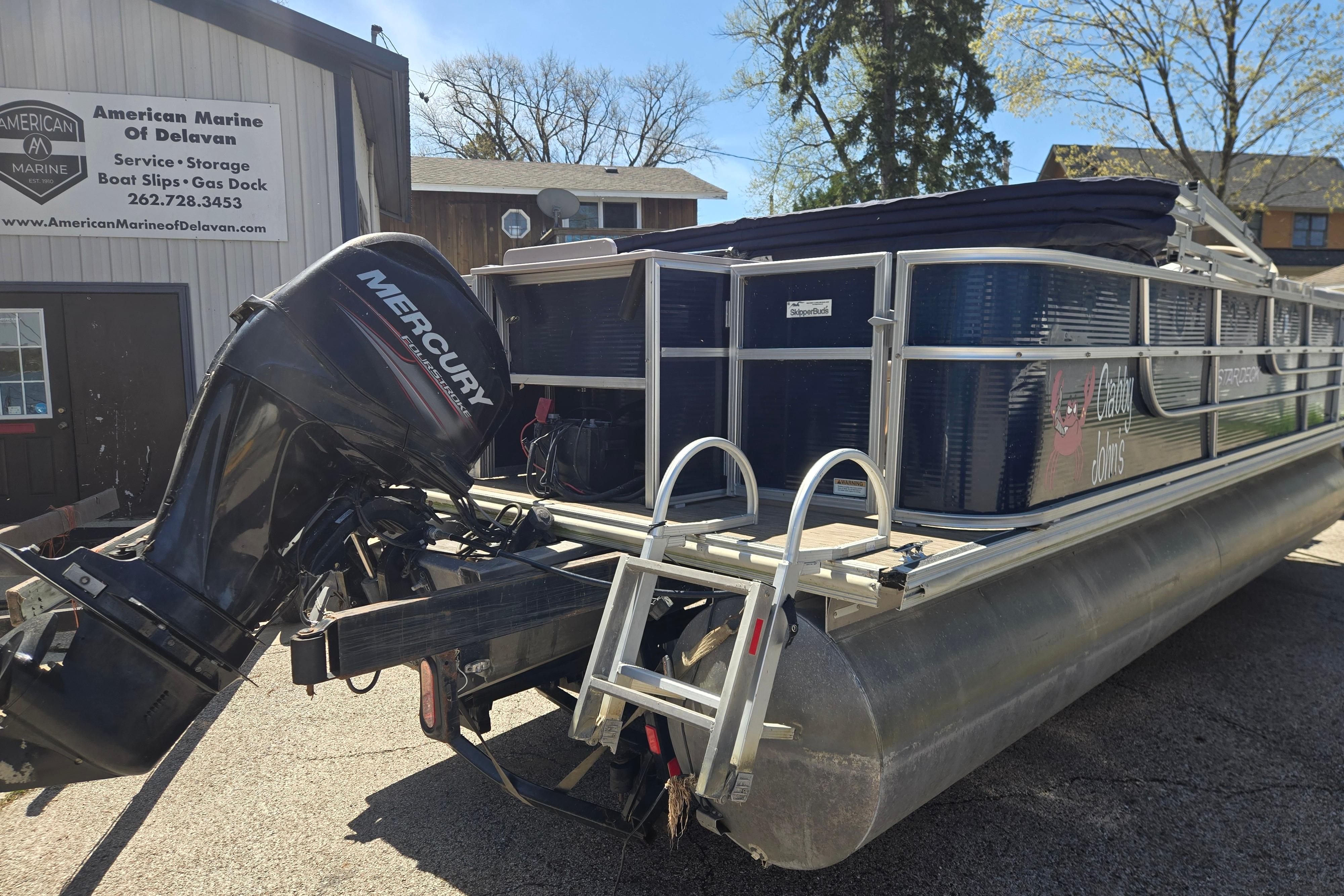 2013 Starcraft Stardeck 236 Cruise-N-Fish pontoon boat with Mercury outboard motor.