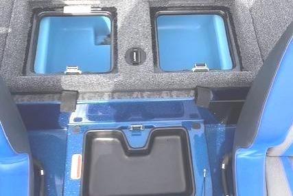 Interior of 2026 Nitro Z19 XL with blue storage compartments.