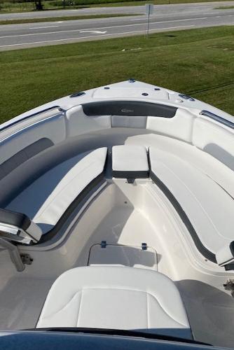 2024 Robalo R222 Center Console boat with spacious seating area.