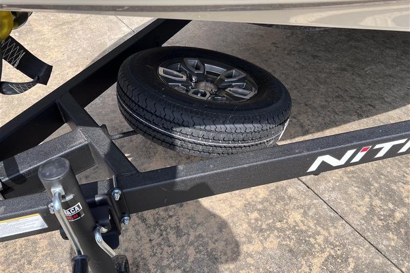 Trailer with spare tire attached, featuring Nitro Z17 model, 2026.