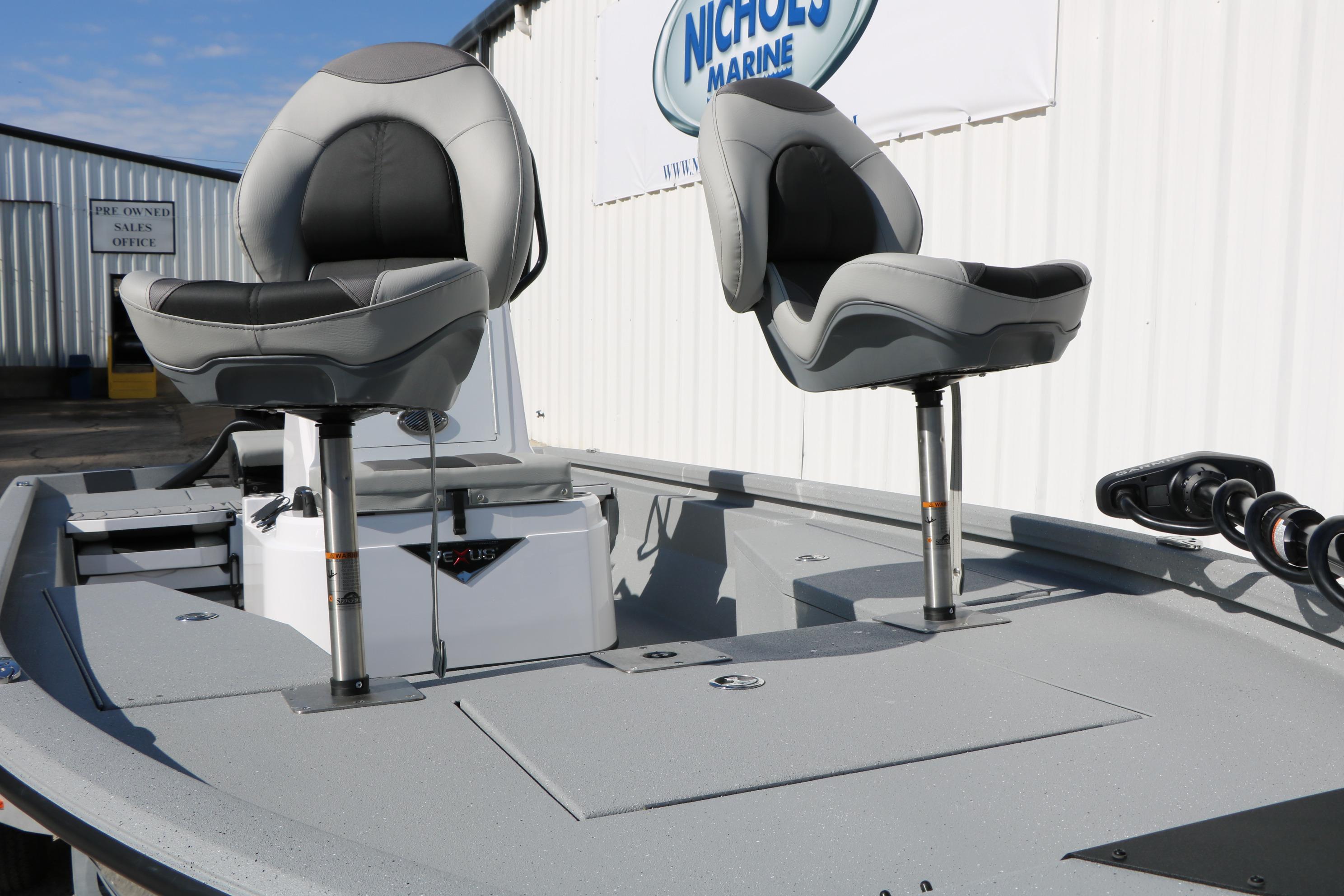 2026 Vexus ACX2000 boat with dual swivel seats, displayed at Nichols Marine.