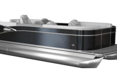 2026 Tahoe Pontoon Cascade Versatile Rear Bench, sleek design, luxury seating, modern pontoon boat.