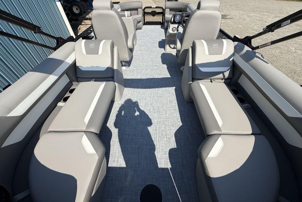 2026 Premier 220 Sunscape RF boat interior with spacious seating and modern design.