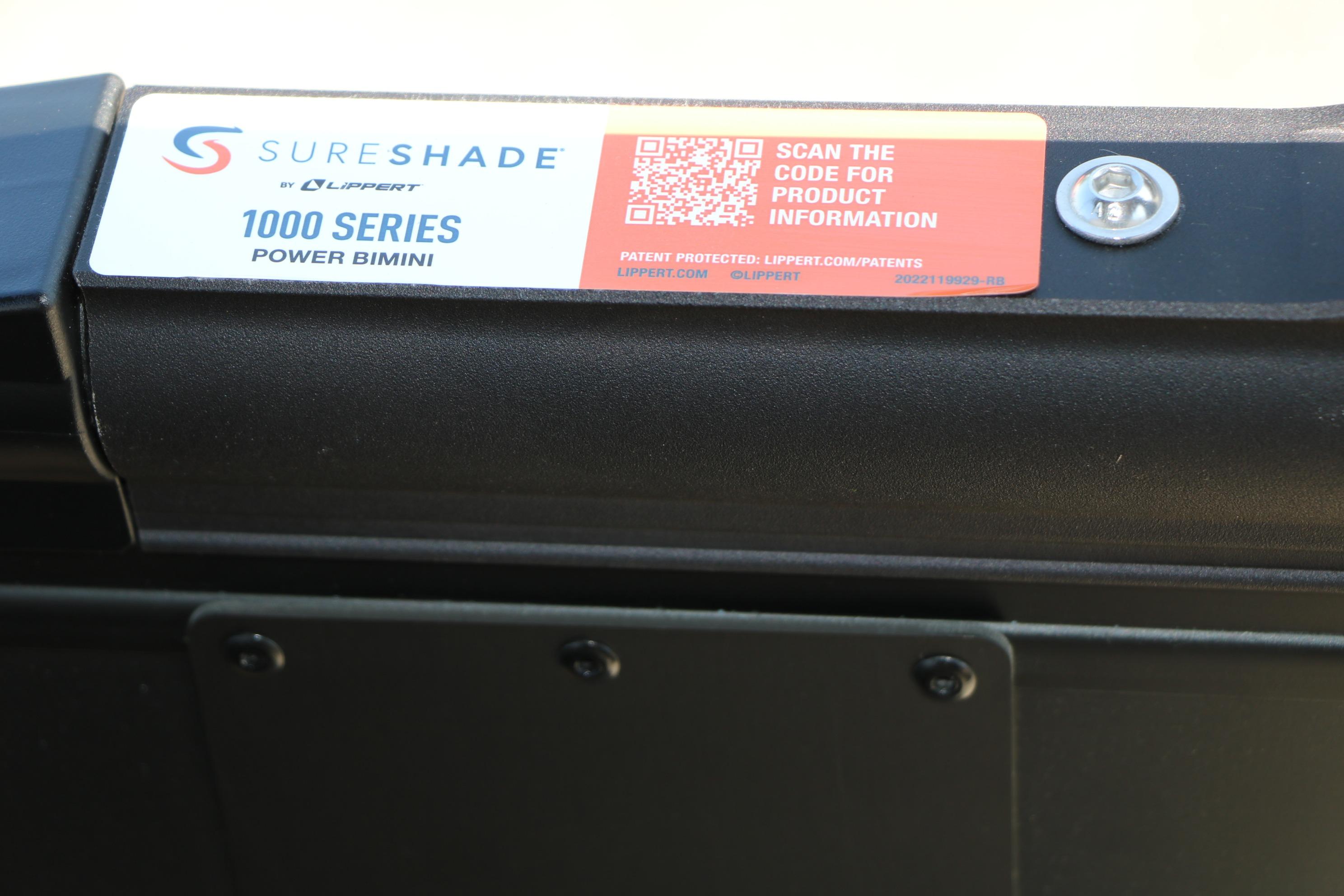 SureShade 1000 Series Power Bimini on Evotti 725 CS Tri-Toon, 2026 model.