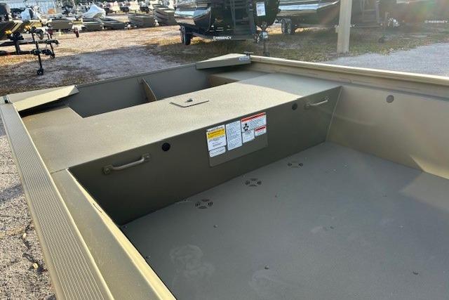 2026 Tracker Grizzly 1648 Utility boat interior, showcasing spacious and durable design.