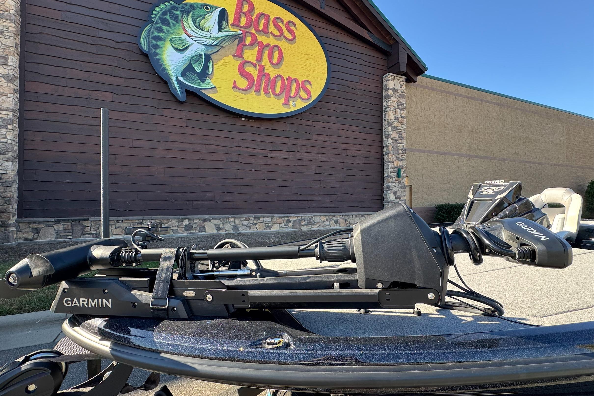 2026 Nitro Z20 XL Pro boat with Garmin equipment at Bass Pro Shops.