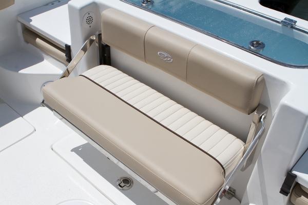 Manufacturer Provided Image: 2015 Sea Fox 266 Commander boat with beige cushioned seating.