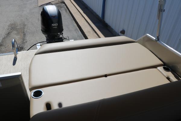 2025 Sylvan Mirage 820 CLZ DH boat with 90 HP outboard motor.