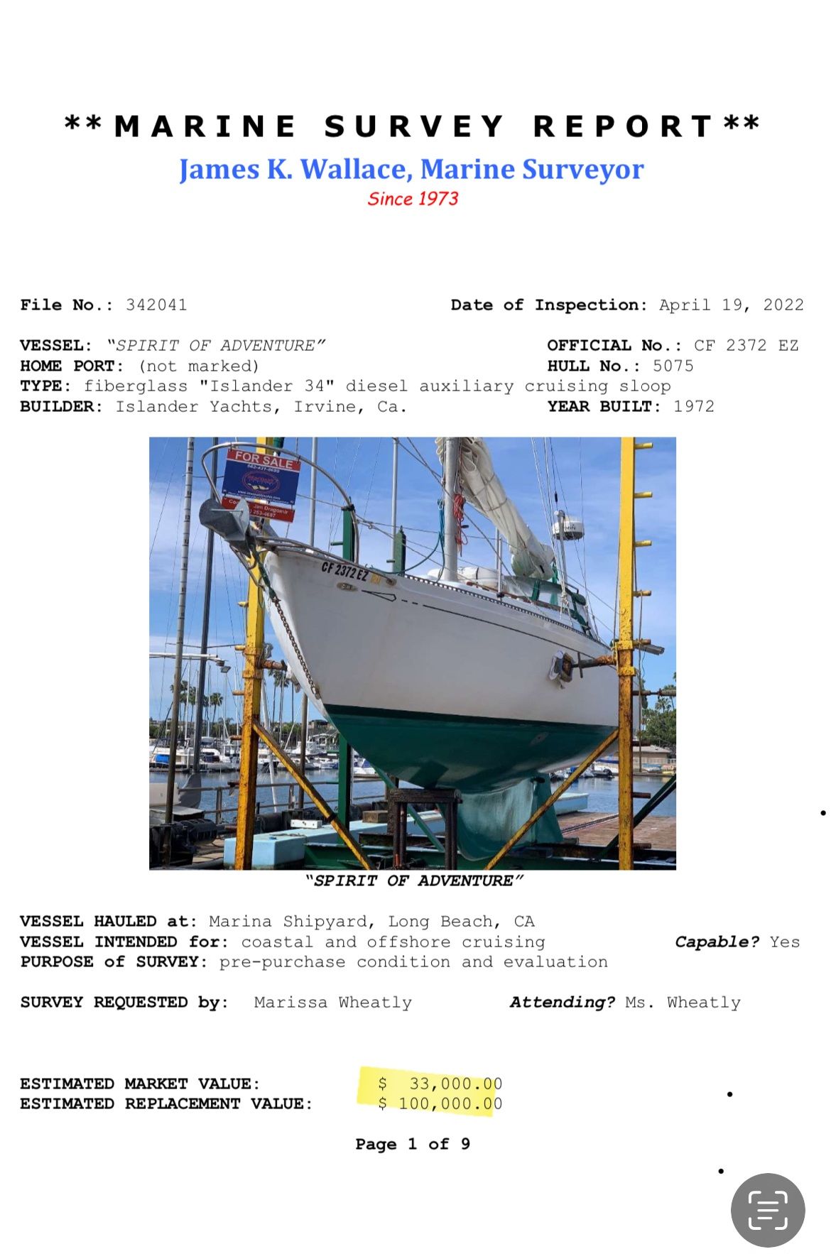 1972 Islander 34ft Sailboat cruiser - 12
