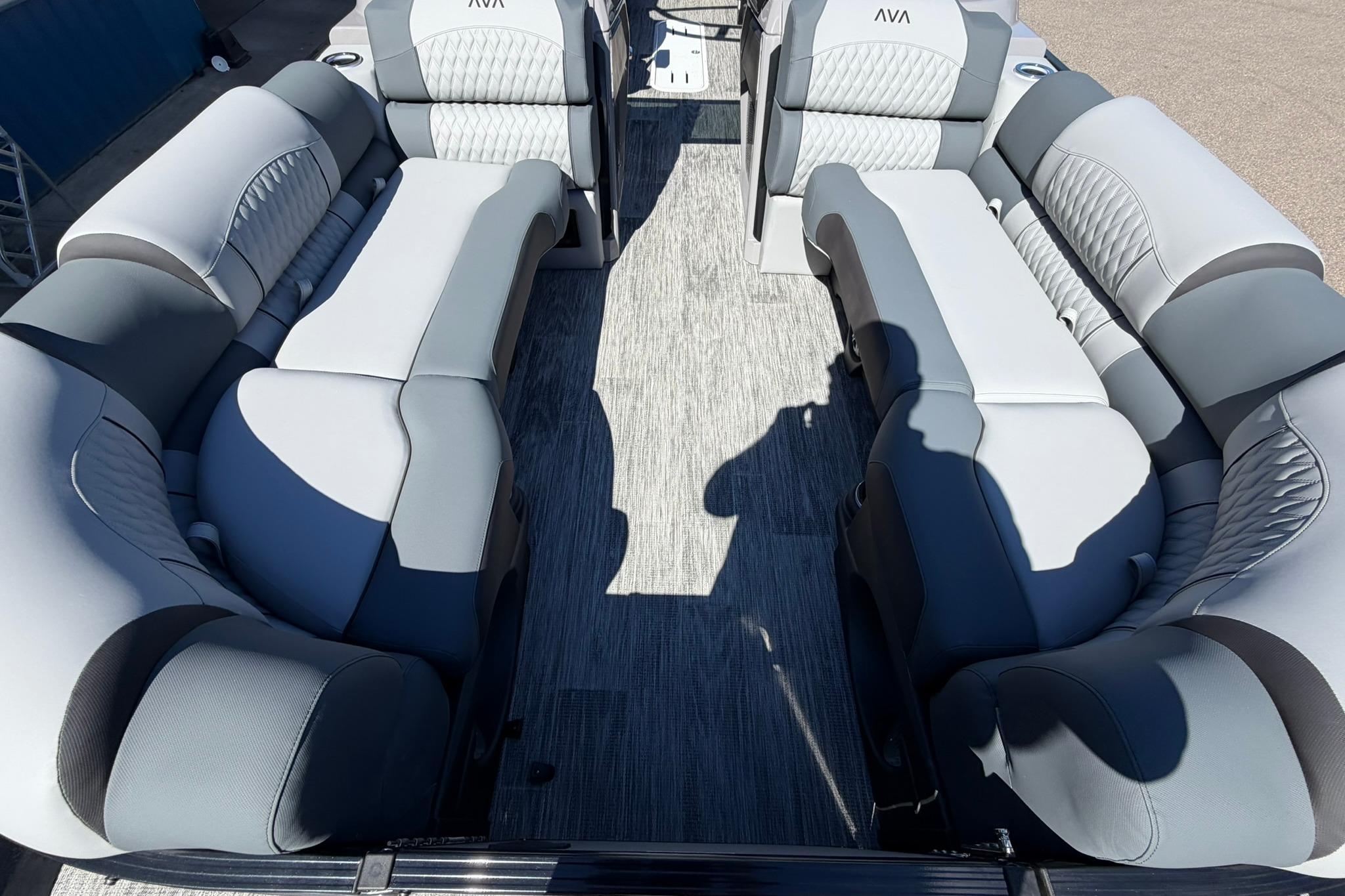 2026 Avalon Excalibur LTD Quad Lounge interior with luxurious seating and modern design.