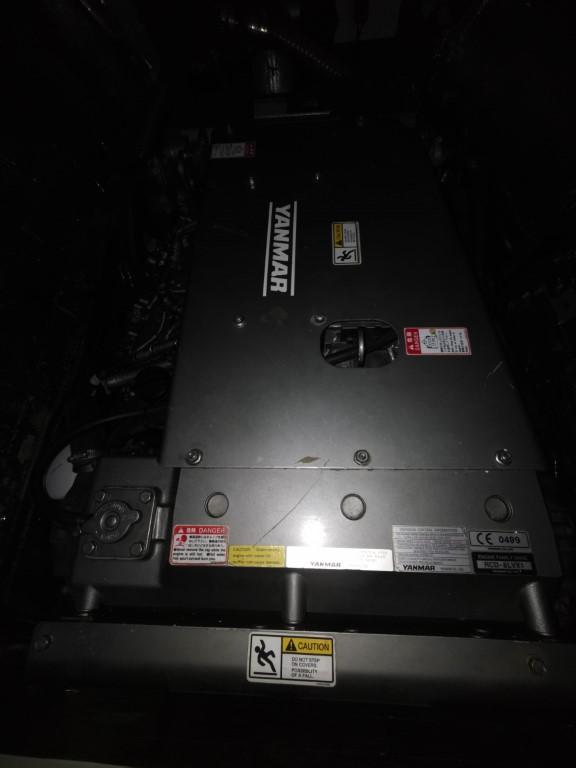 Engine compartment of a 2017 Leopard 51 Powercat with Yanmar engine.